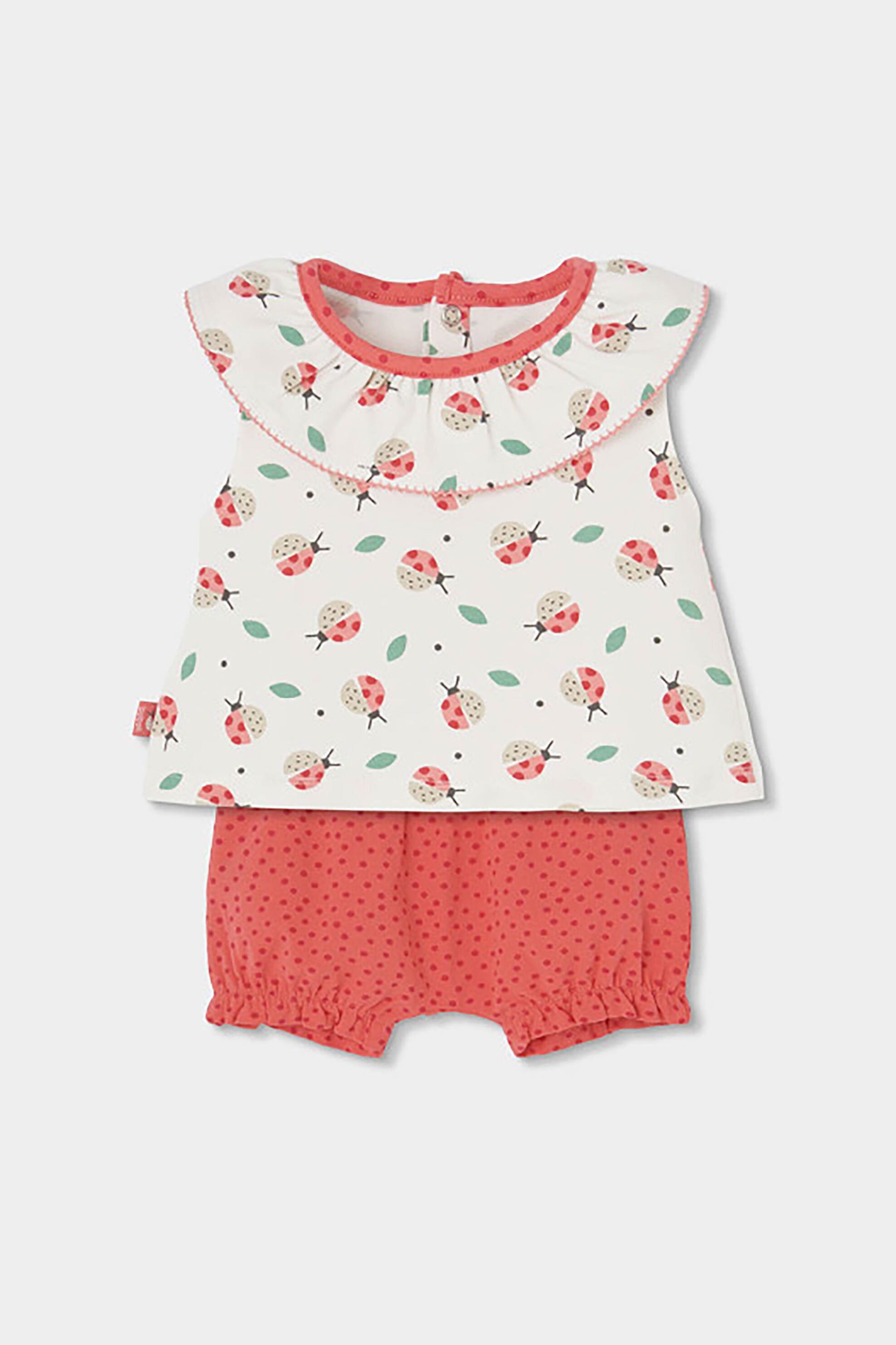 Boboli βρεφικό σετ μπλούζα και σορτς (2 τεμάχια) - 113072 Πολύχρωμο