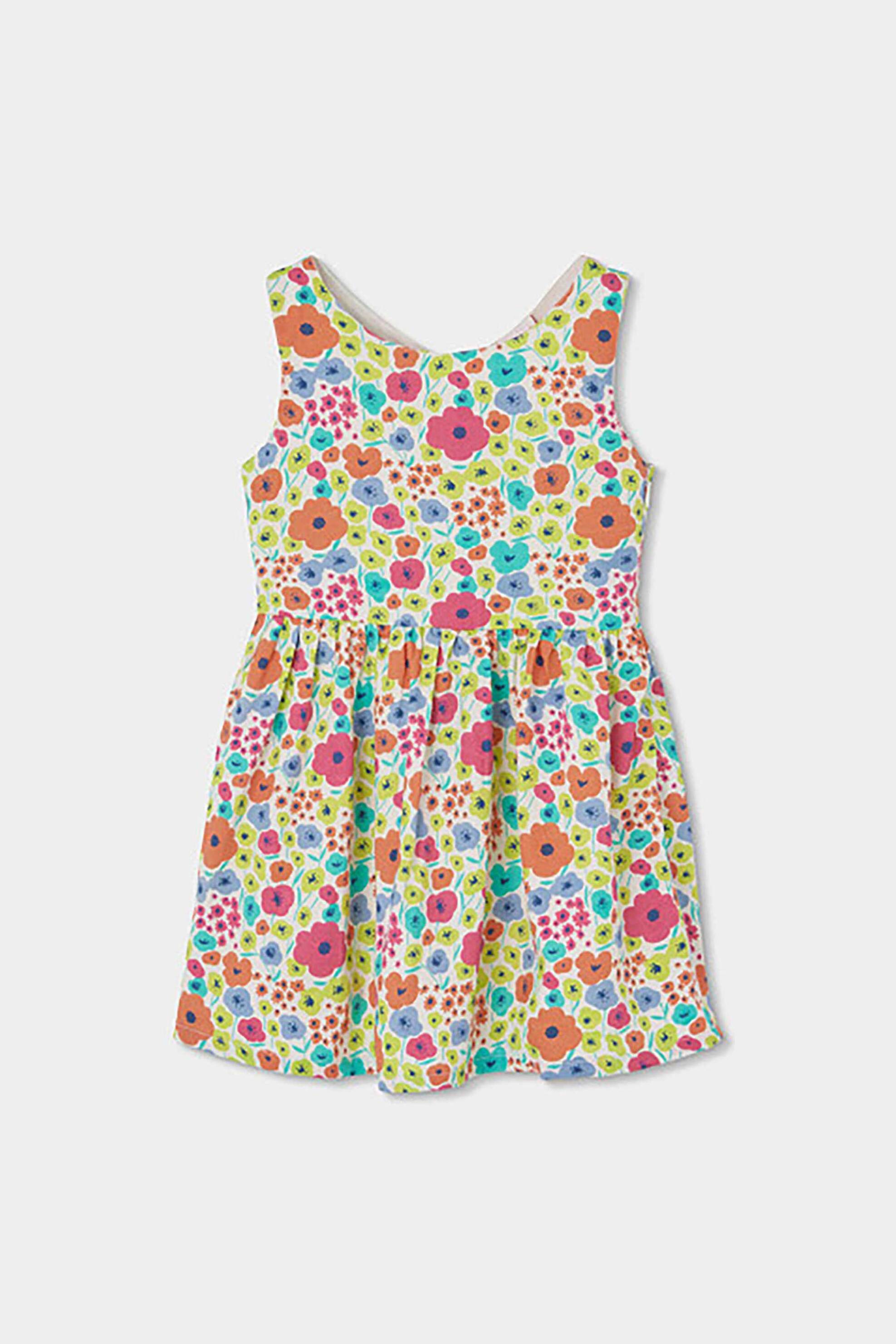 Boboli παιδικό αμάνικο φόρεμα με floral print - 313041 Πολύχρωμο