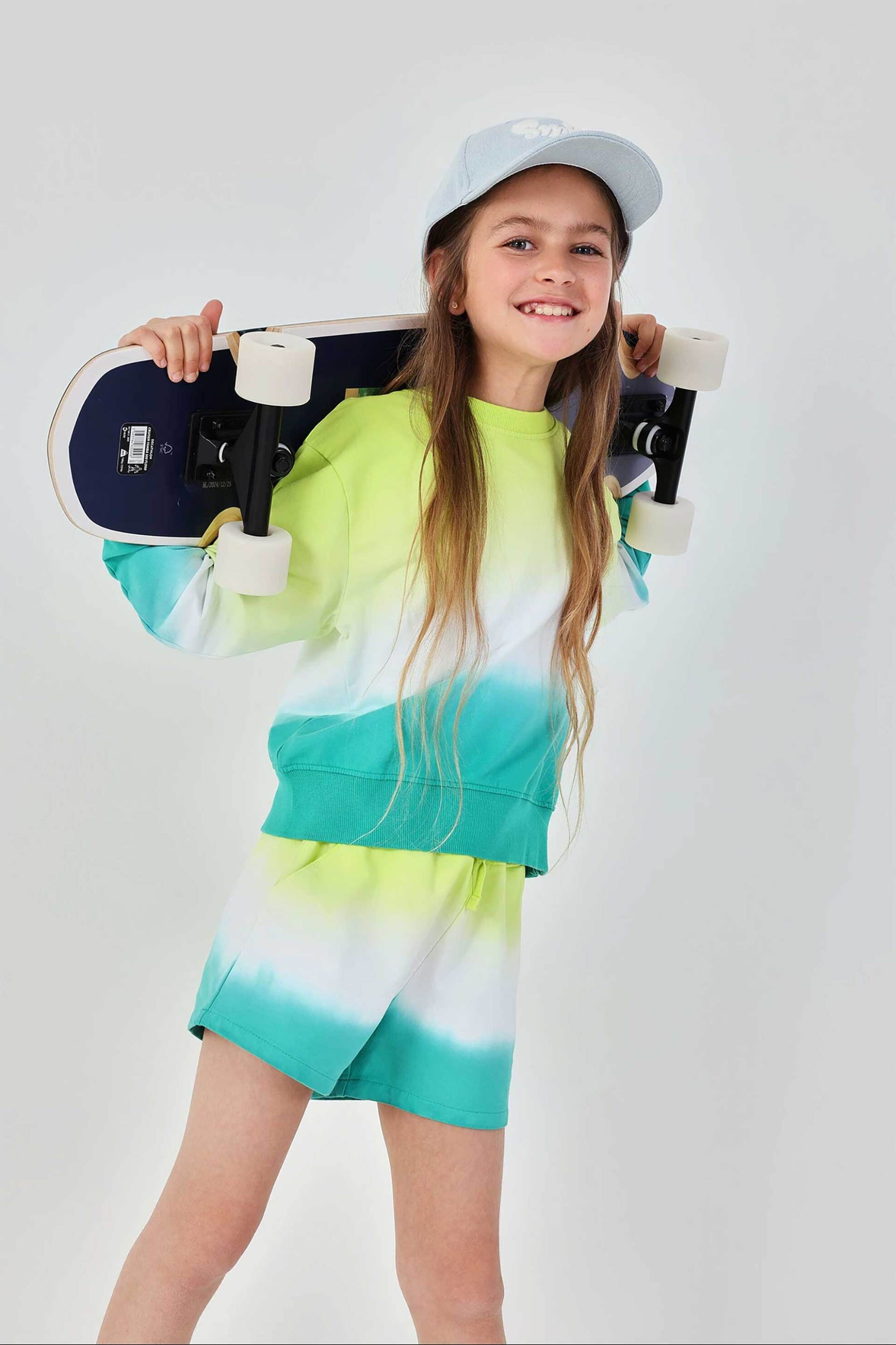 Boboli παιδικό σορτς με tie dye print - 413097 Πολύχρωμο