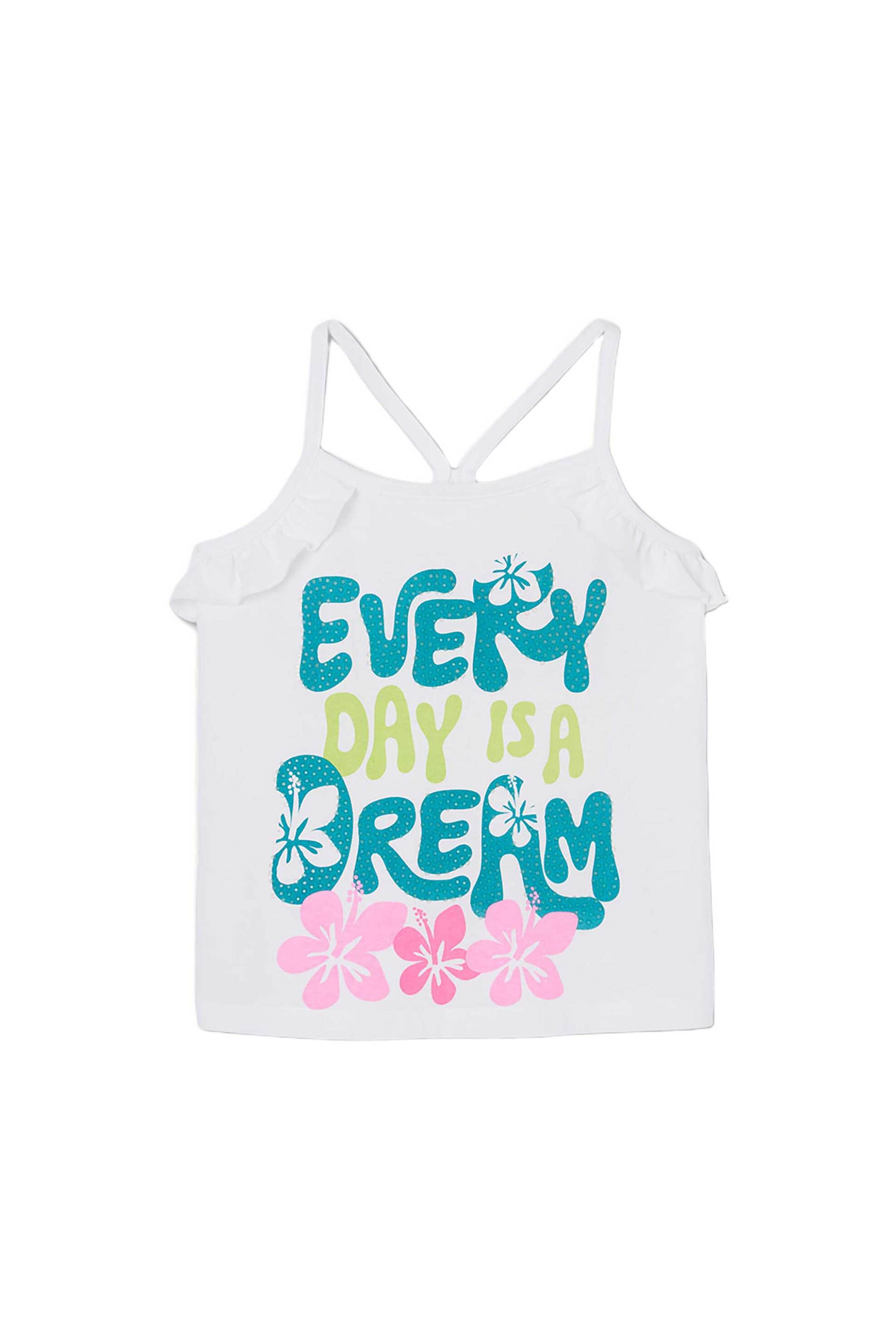 Boboli παιδικό τοπ με letter print - 413109 Λευκό