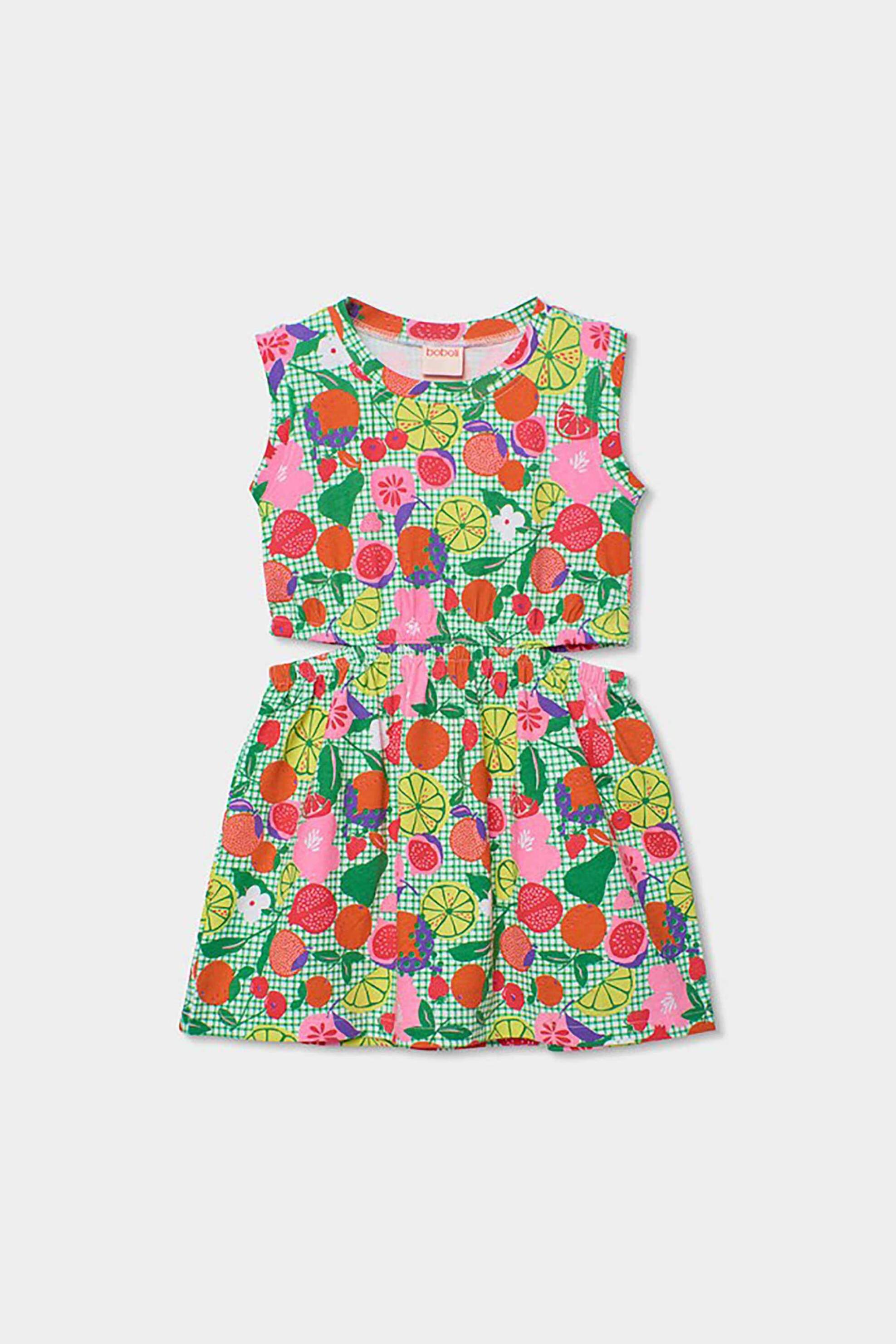 Boboli παιδικό φόρεμα με cut out λεπτομέρεια - 453002 Πολύχρωμο