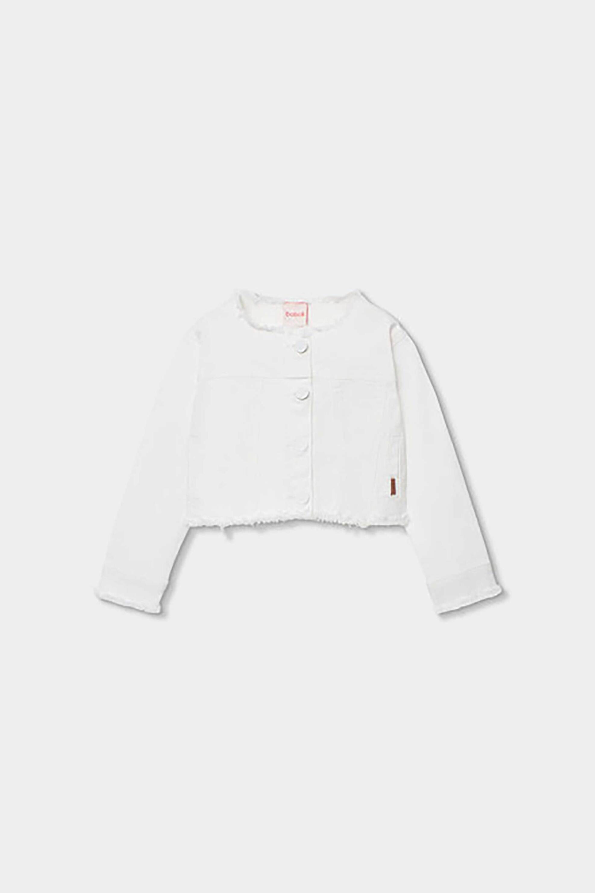 Boboli παιδικό denim jacket - 493006 Λευκό