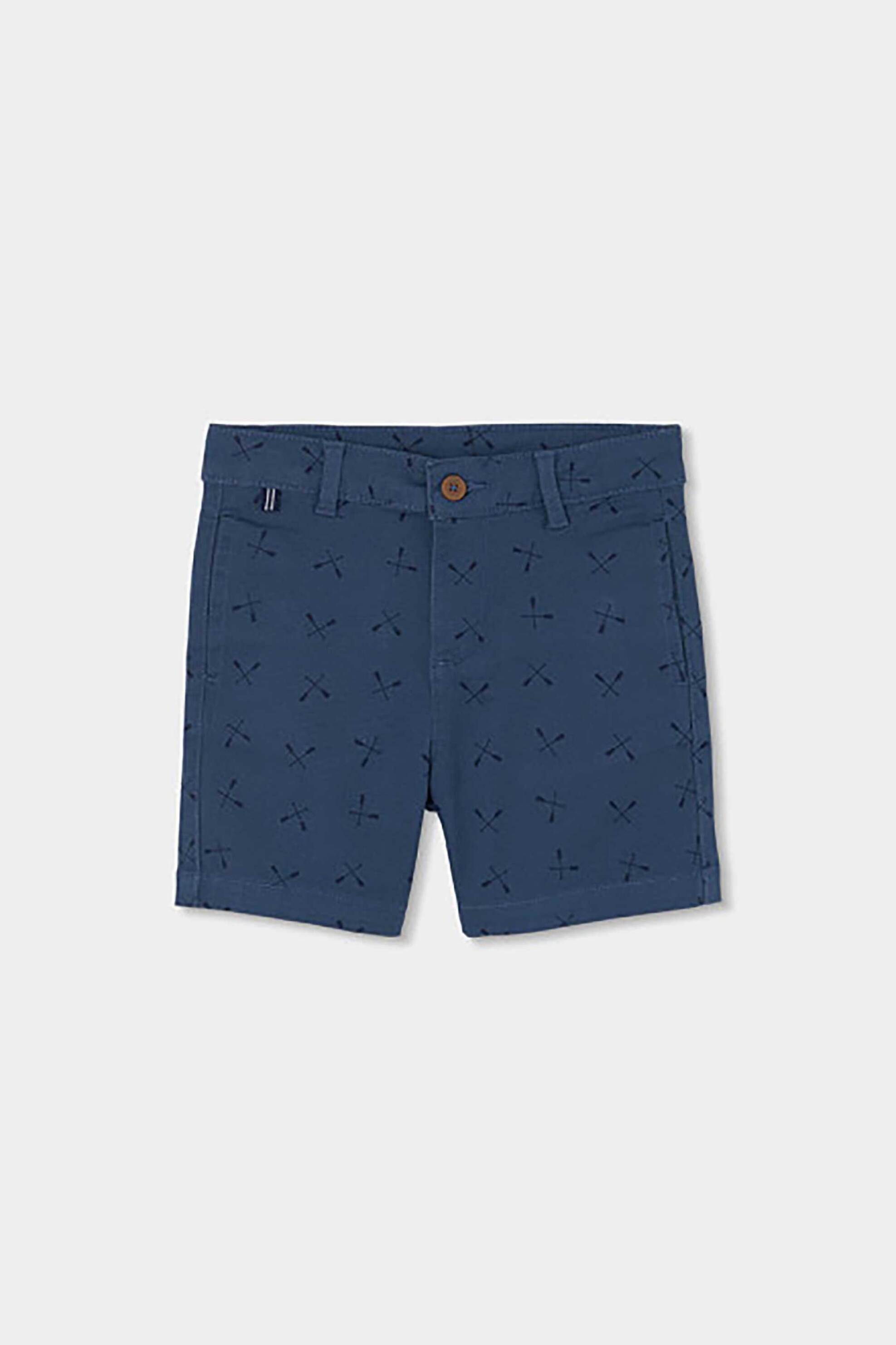 Boboli παιδική βερμούδα με all-over print - 843061 Σκούρο Μπλε