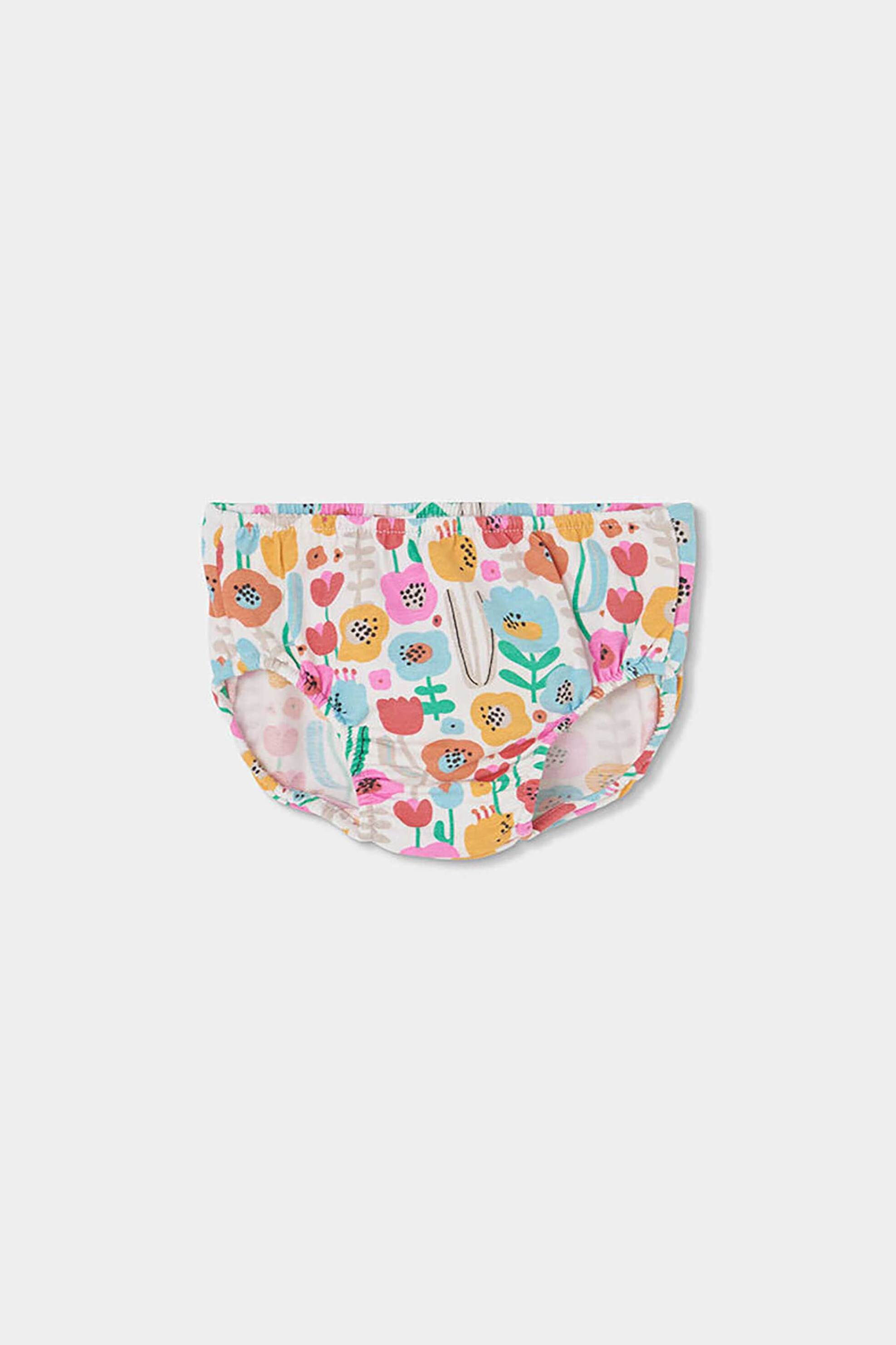 Boboli Σετ Βρεφικό Φόρεμα με Floral Print Και Βρακάκι (2 Τεμάχια) - 143064 Πολύχρωμο