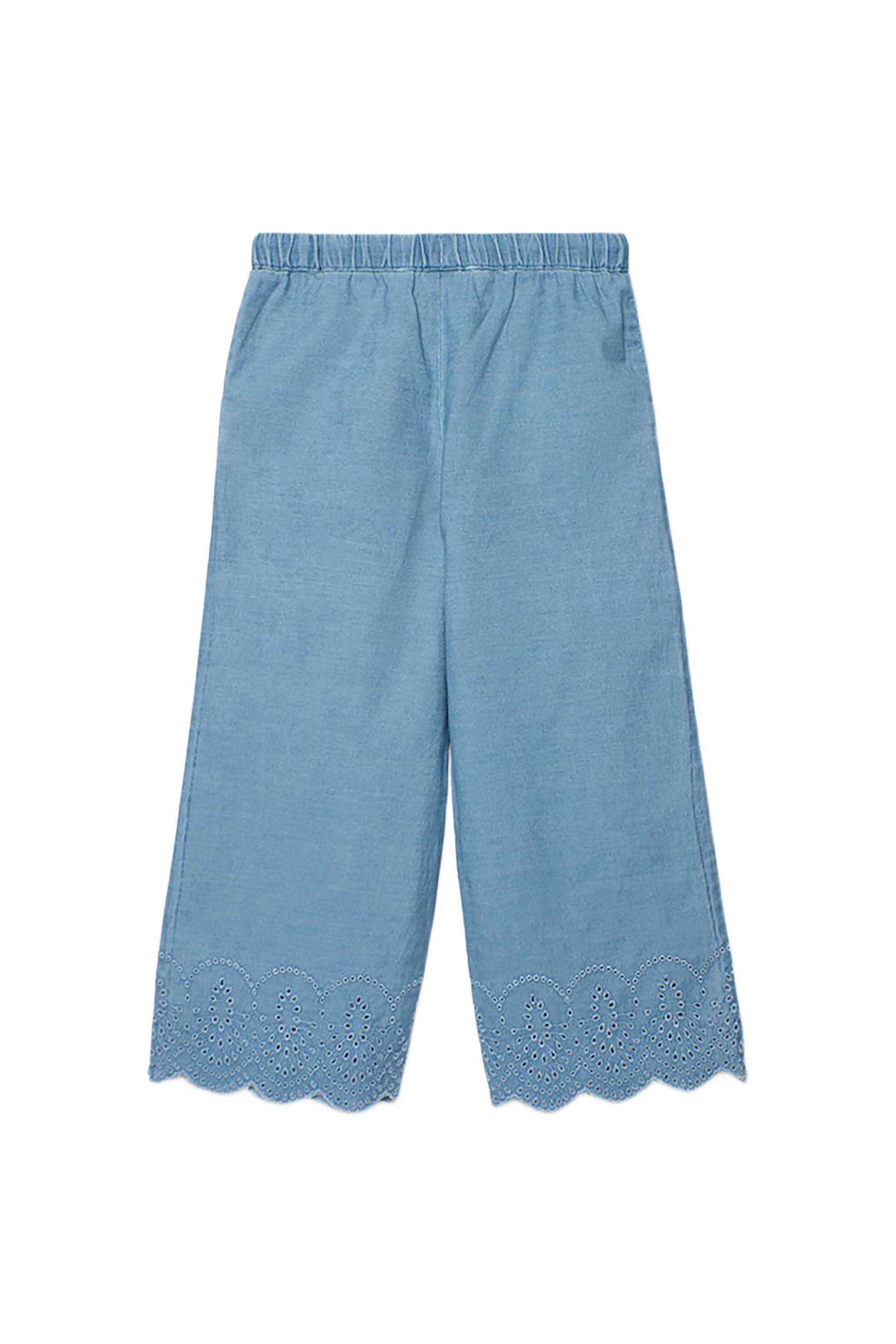 Boboli Παιδικό Τζιν Παντελόνι με Κέντημα - 323086 Denim Blue Σκούρο