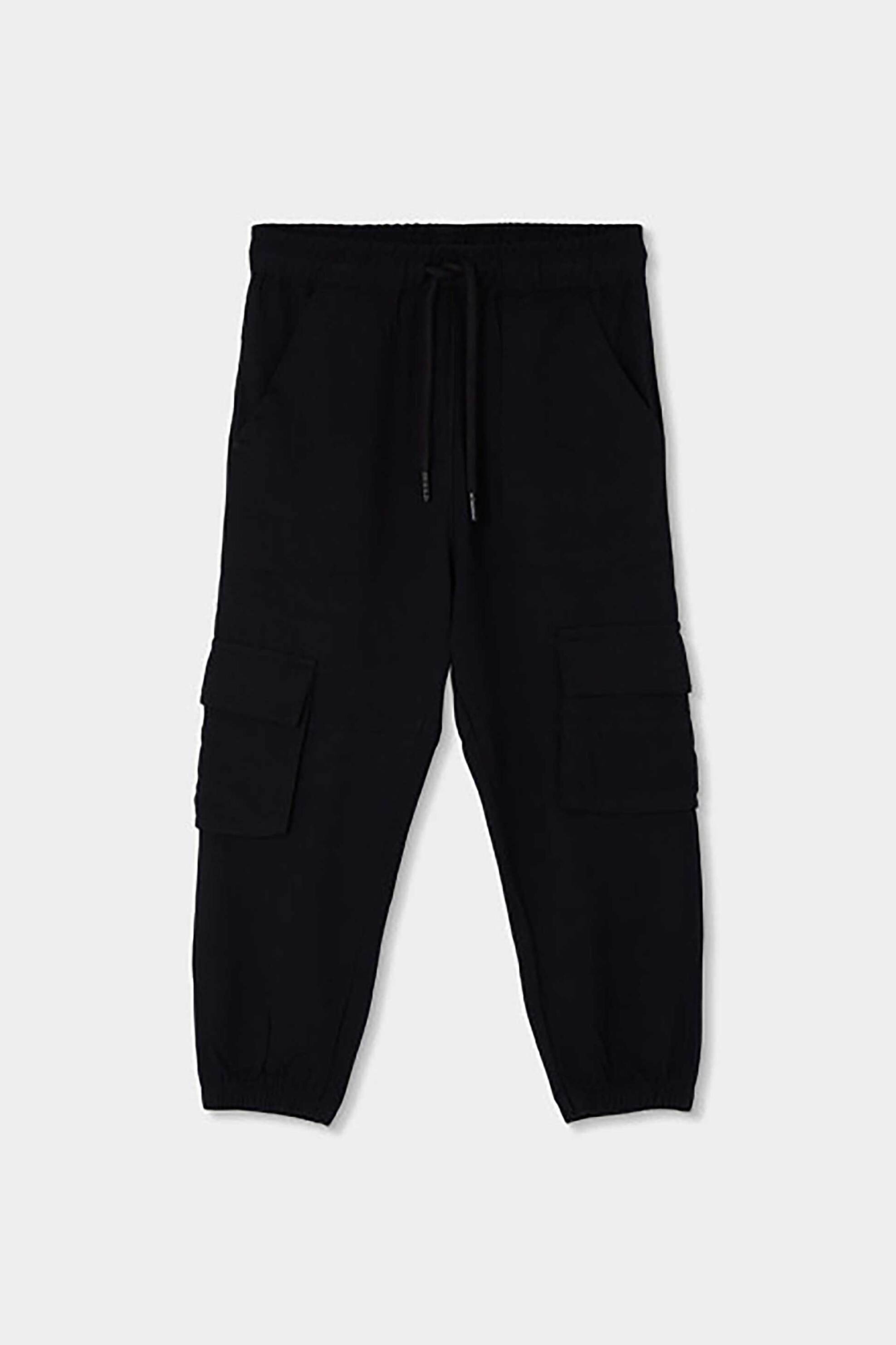 Boboli παιδικό παντελόνι cargo - 423010 Μαύρο