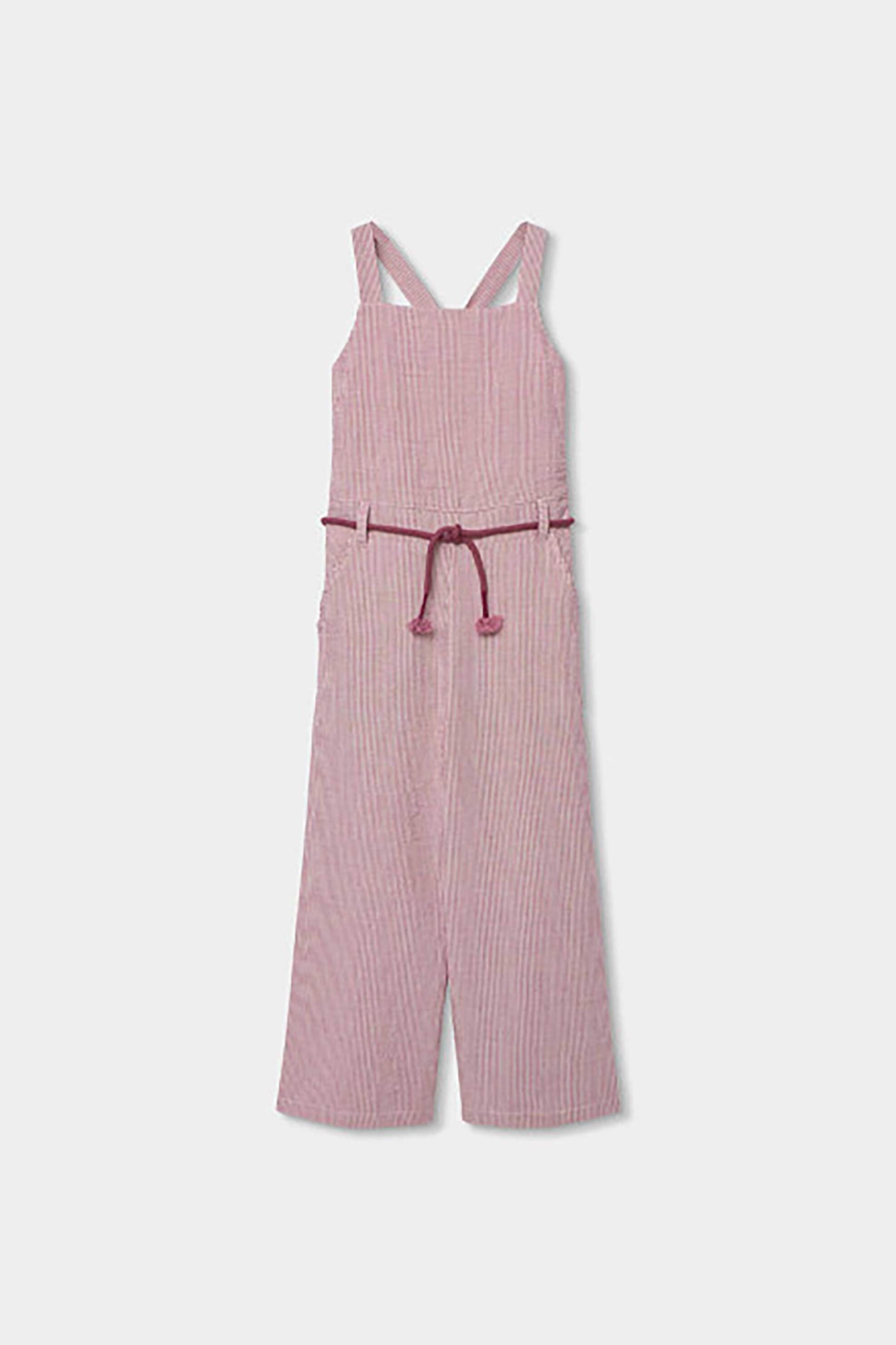 Boboli παιδική ολόσωμη φόρμα με ριγέ σχέδιο - 433101 Ροζ