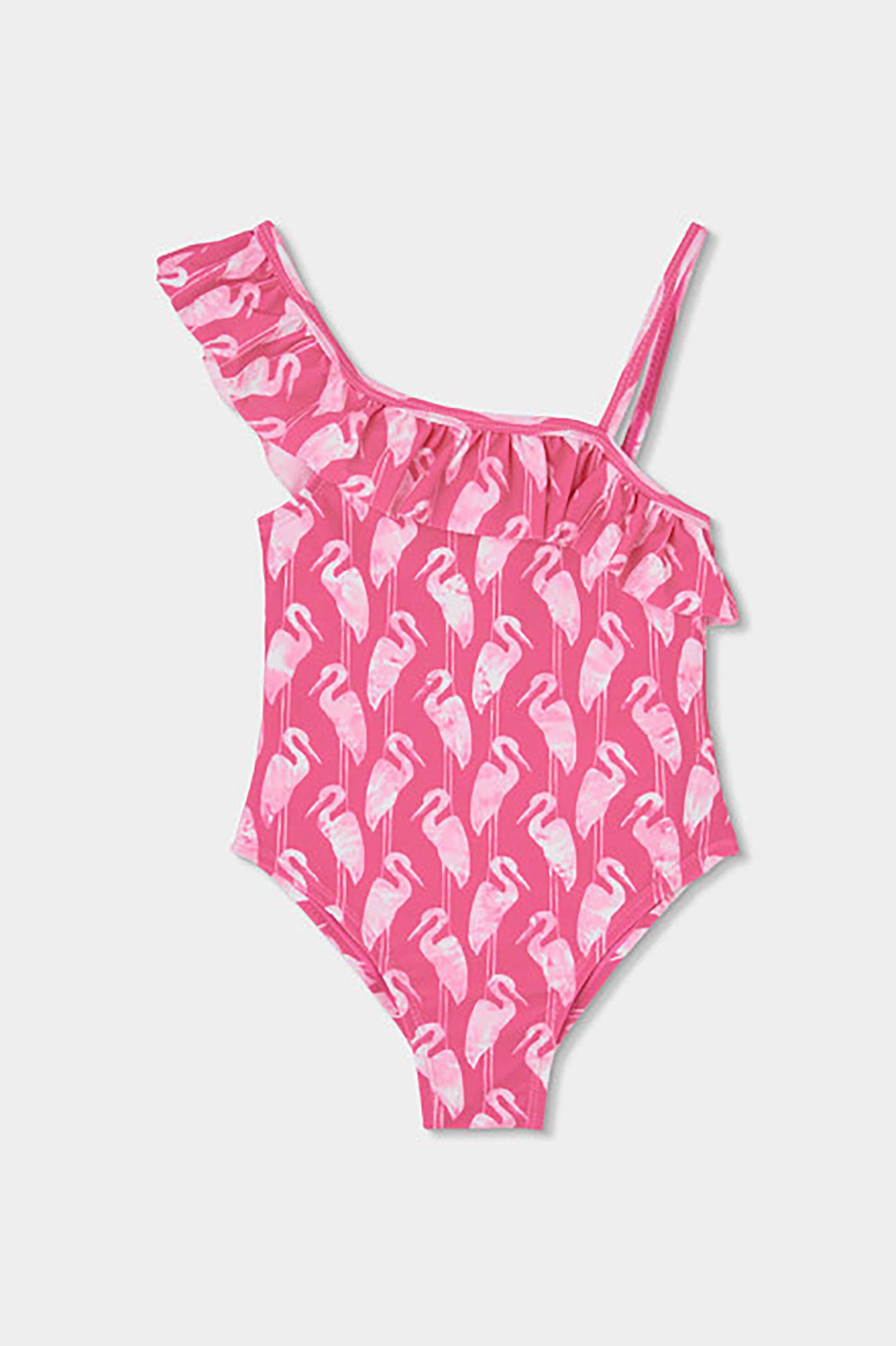 Boboli παιδικό μαγιό ολόσωμο με all-over print - 443113 Φούξια