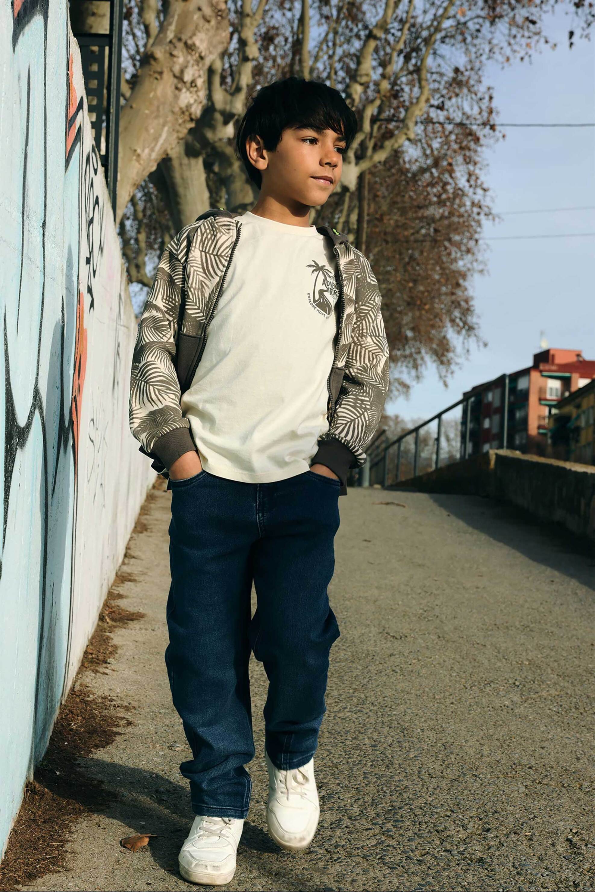 BOBOLI Boboli παιδικό ελαστικό τζιν παντελόνι - 690050 Denim Blue Σκούρο