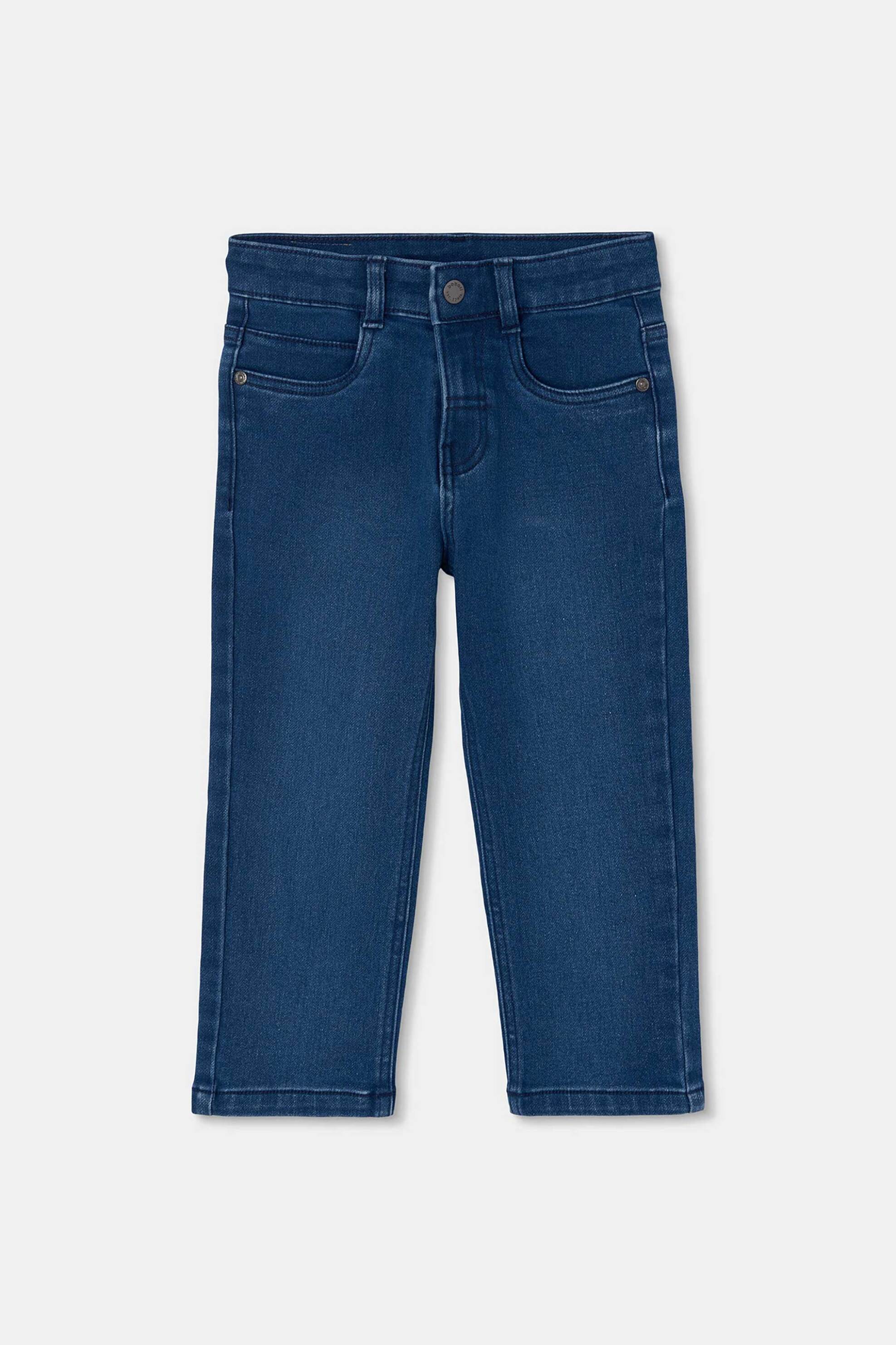 Boboli παιδικό ελαστικό τζιν παντελόνι - 690050 Denim Blue Σκούρο φωτογραφία