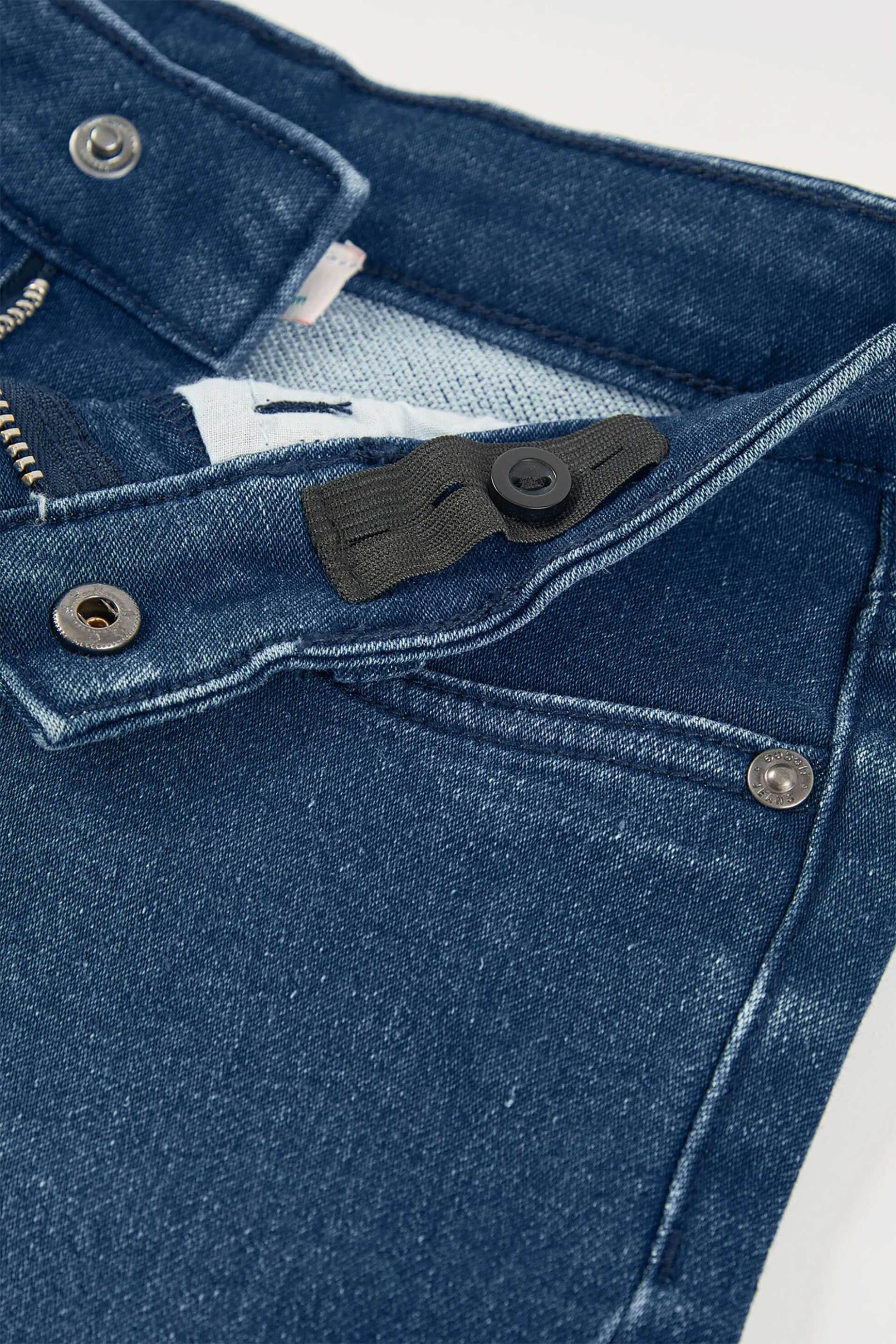 Boboli παιδικό ελαστικό τζιν παντελόνι - 690050 Denim Blue Σκούρο φωτογραφία