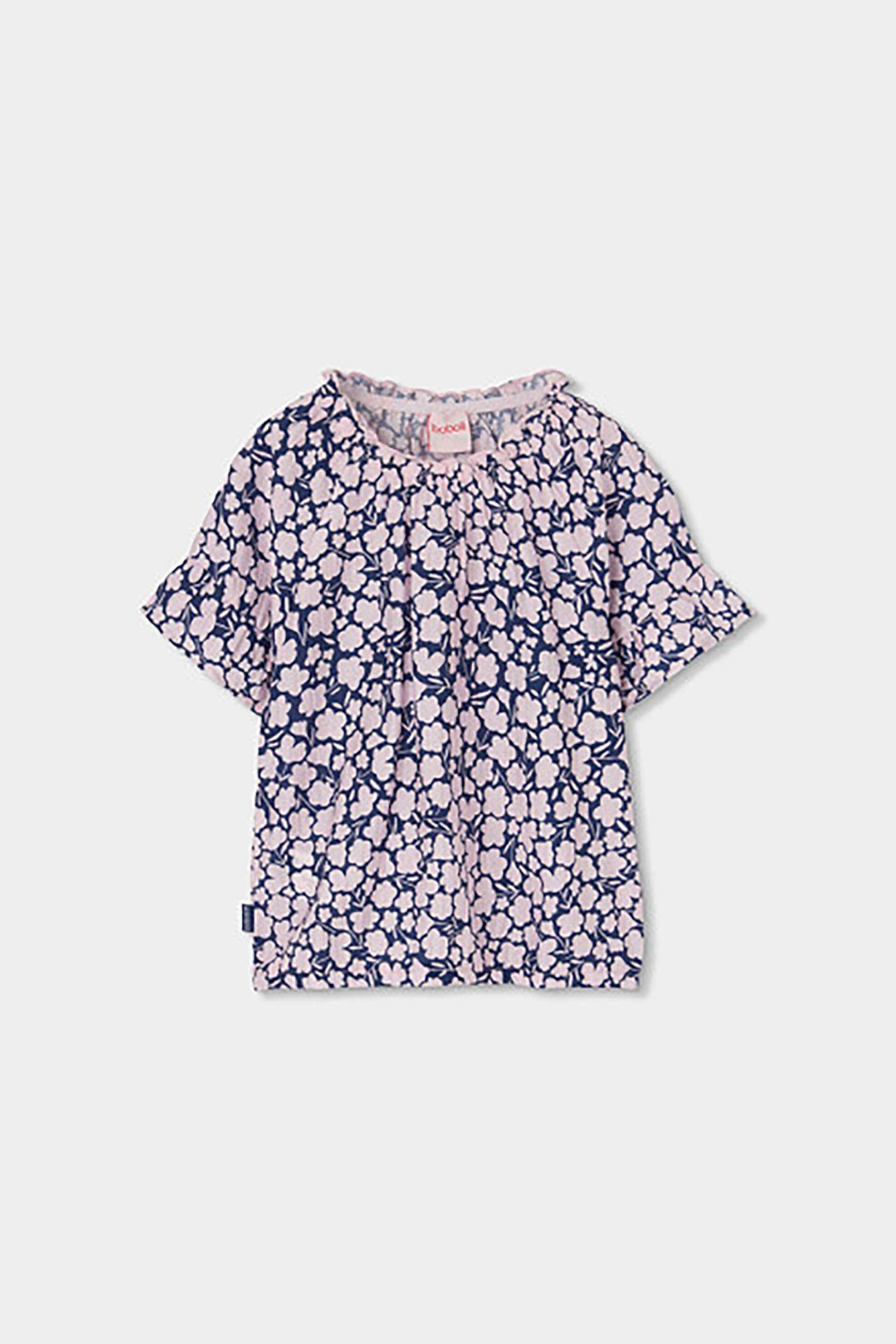 Boboli παιδική μπλούζα με floral print - 713012 Πολύχρωμο