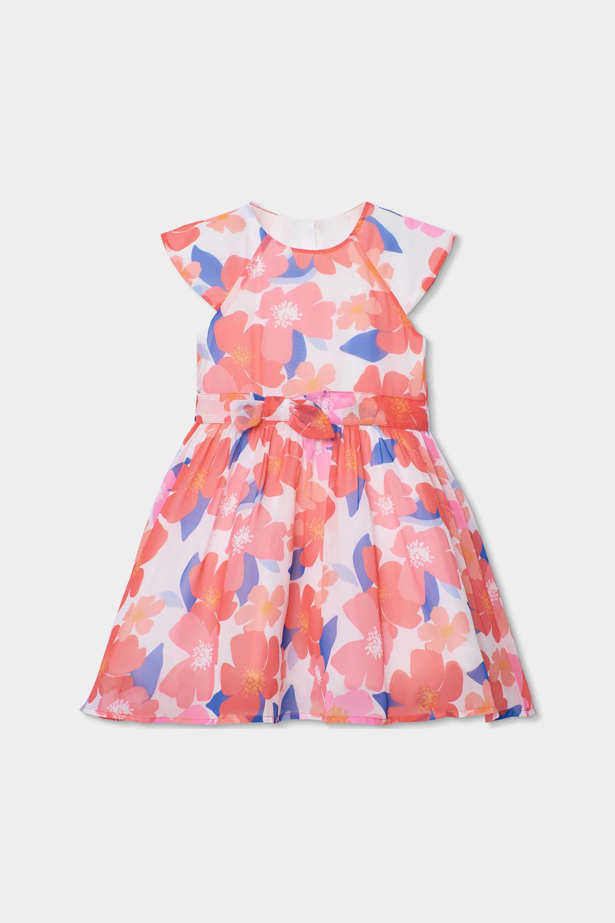 Boboli παιδικό φόρεμα με floral print - 753005 Πολύχρωμο