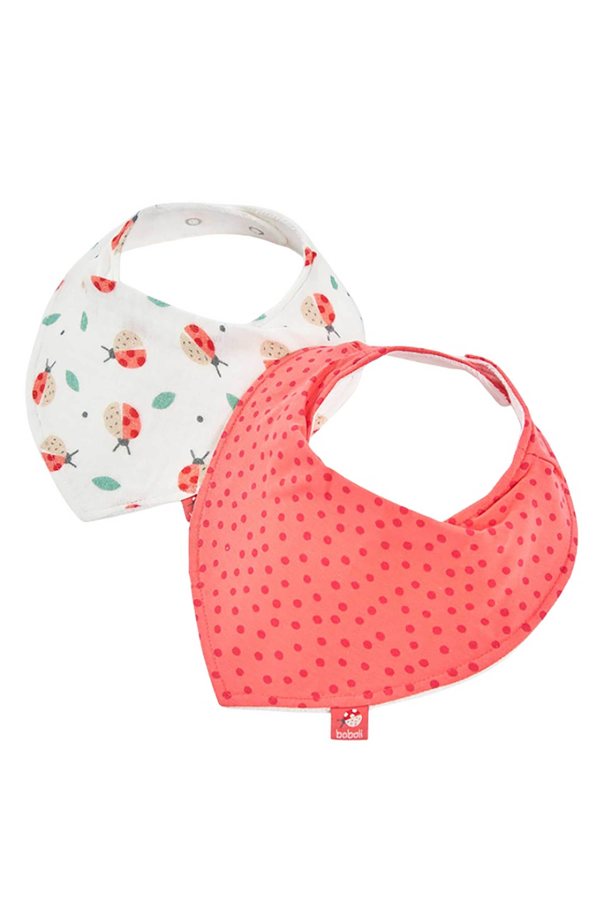 Boboli σετ βρεφικές σαλιάρες (2 τεμάχια) - 113049 Λευκό