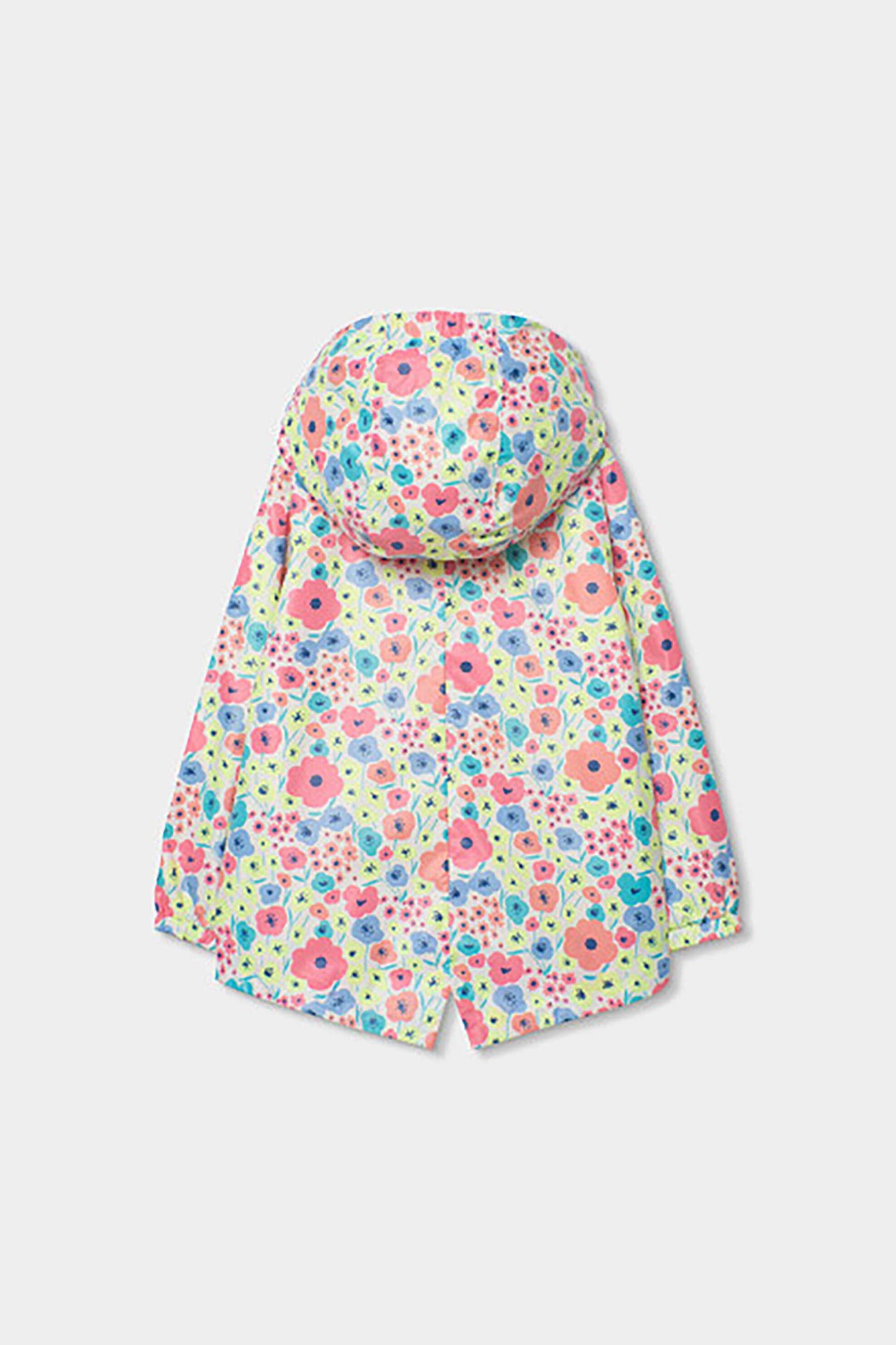 Boboli Παιδικό Μπουφάν Parka με Floral Print - 313197 Πολύχρωμο