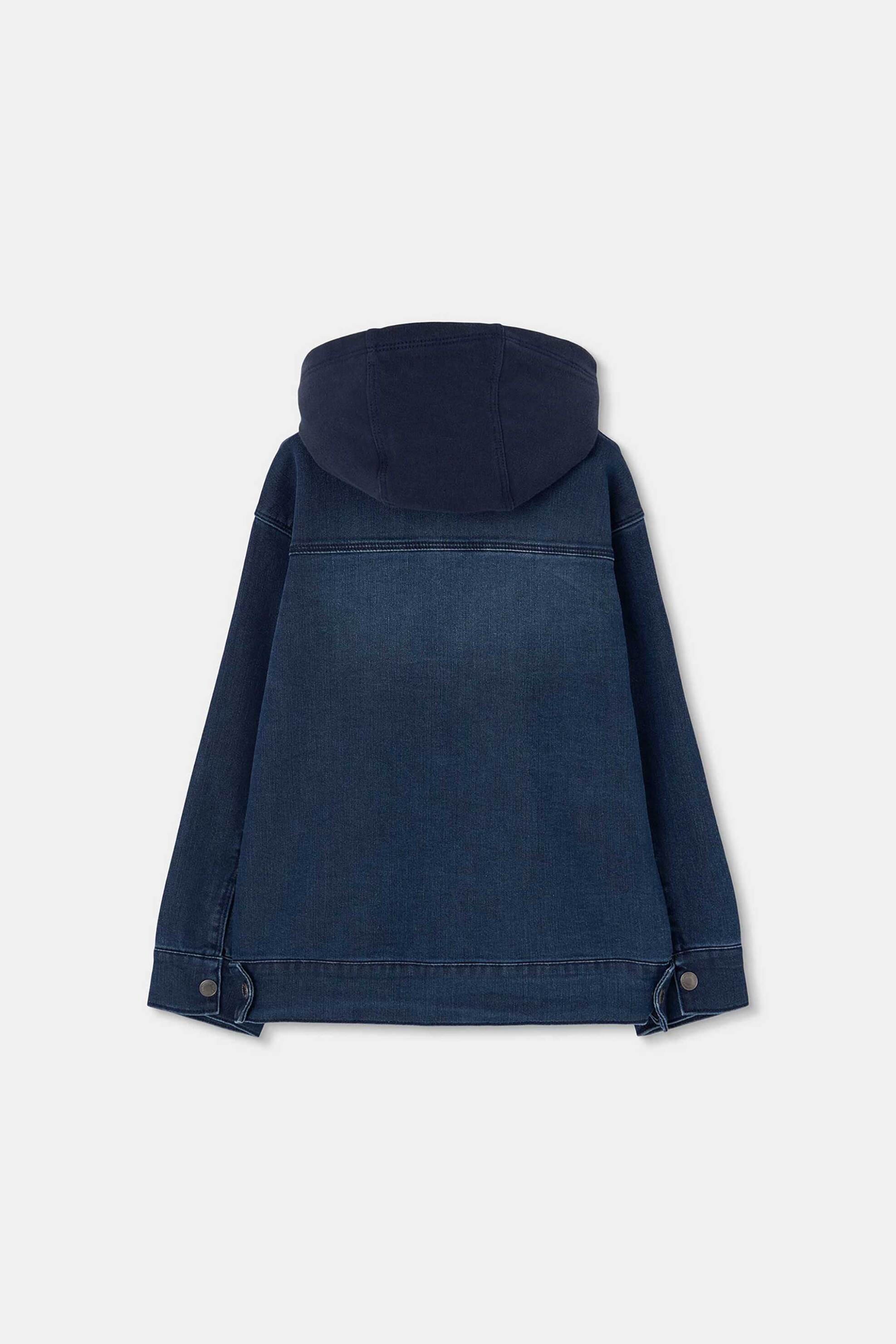 Boboli Παιδικό Denim Jacket με Κουκούλα - 503097 Blue Σκούρο
