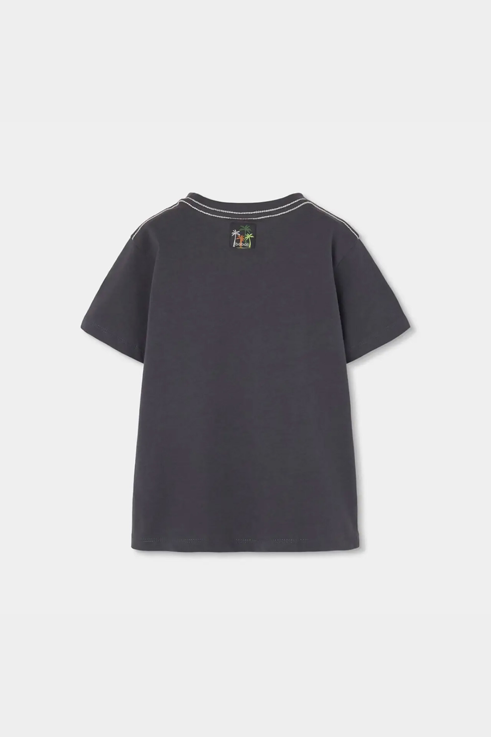 Boboli Παιδικό Τ-Shirt με Print - 513111 Ανθρακί