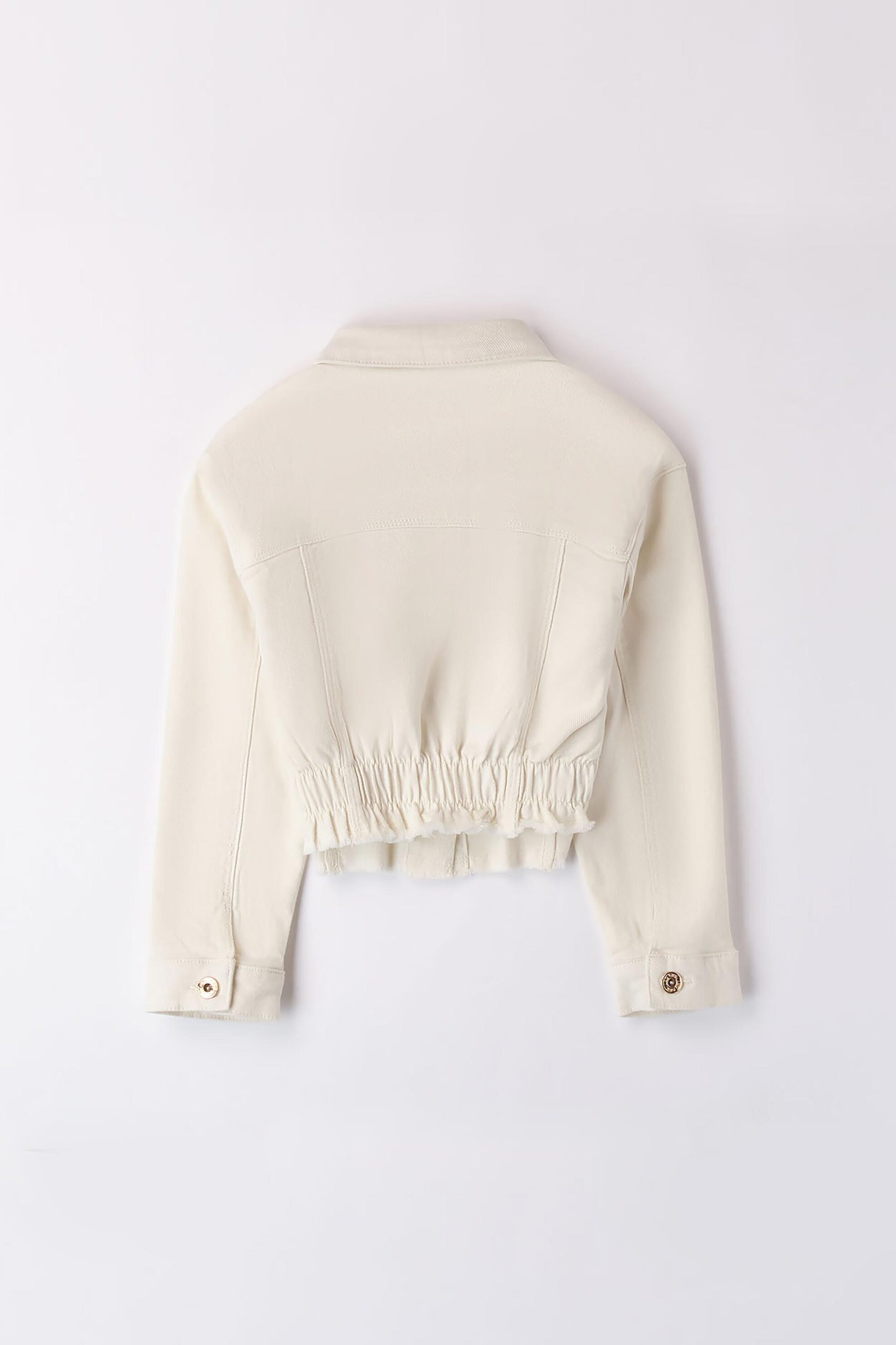 Ido Παιδικό Jacket Μονόχρωμο με Flap Τσέπες - 4 8568 00 Λευκό