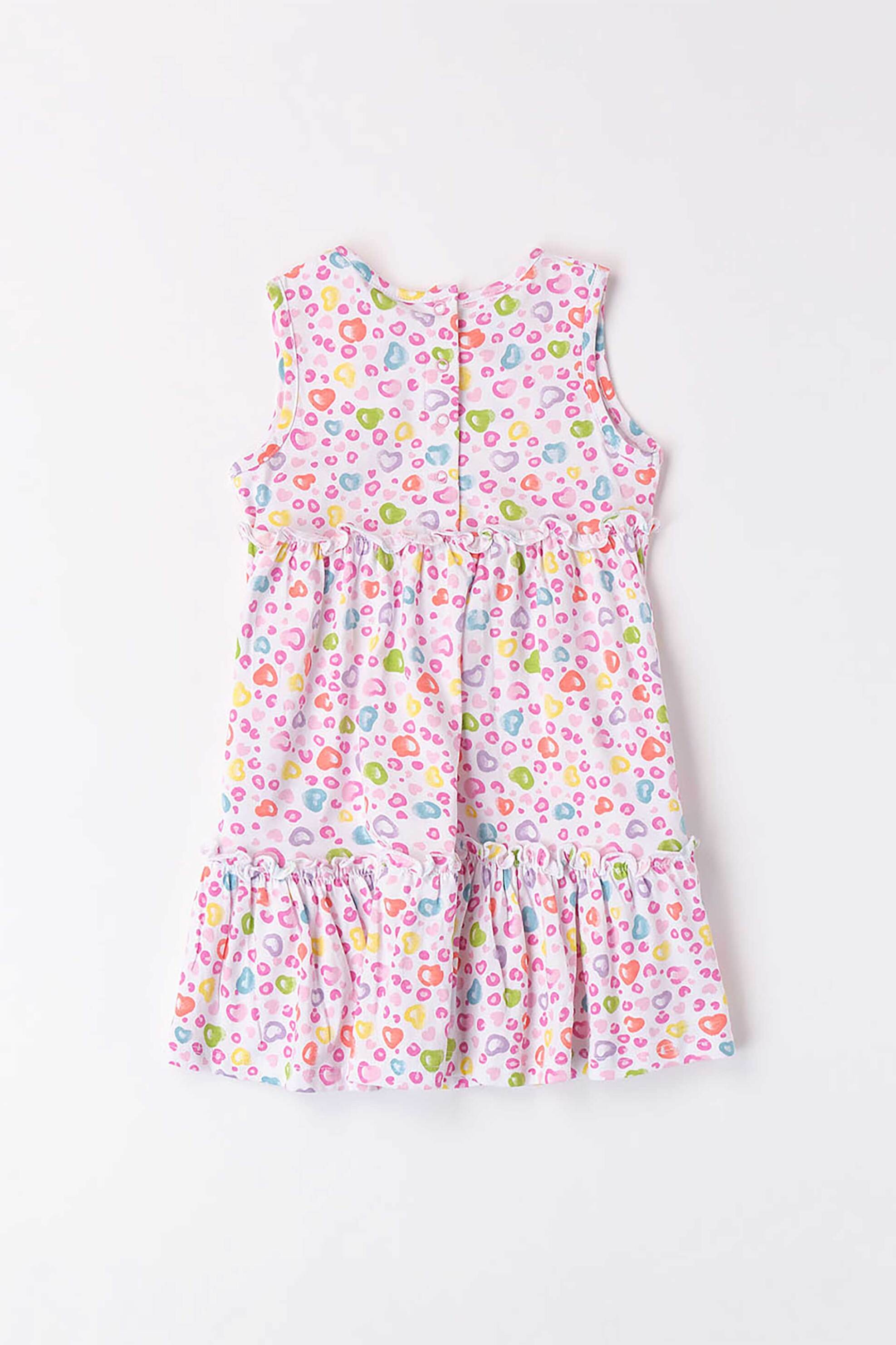 iDO βρεφικό αμάνικο φόρεμα με all-over colourful heart pattern - 4.8638/00 Ροζ φωτογραφία