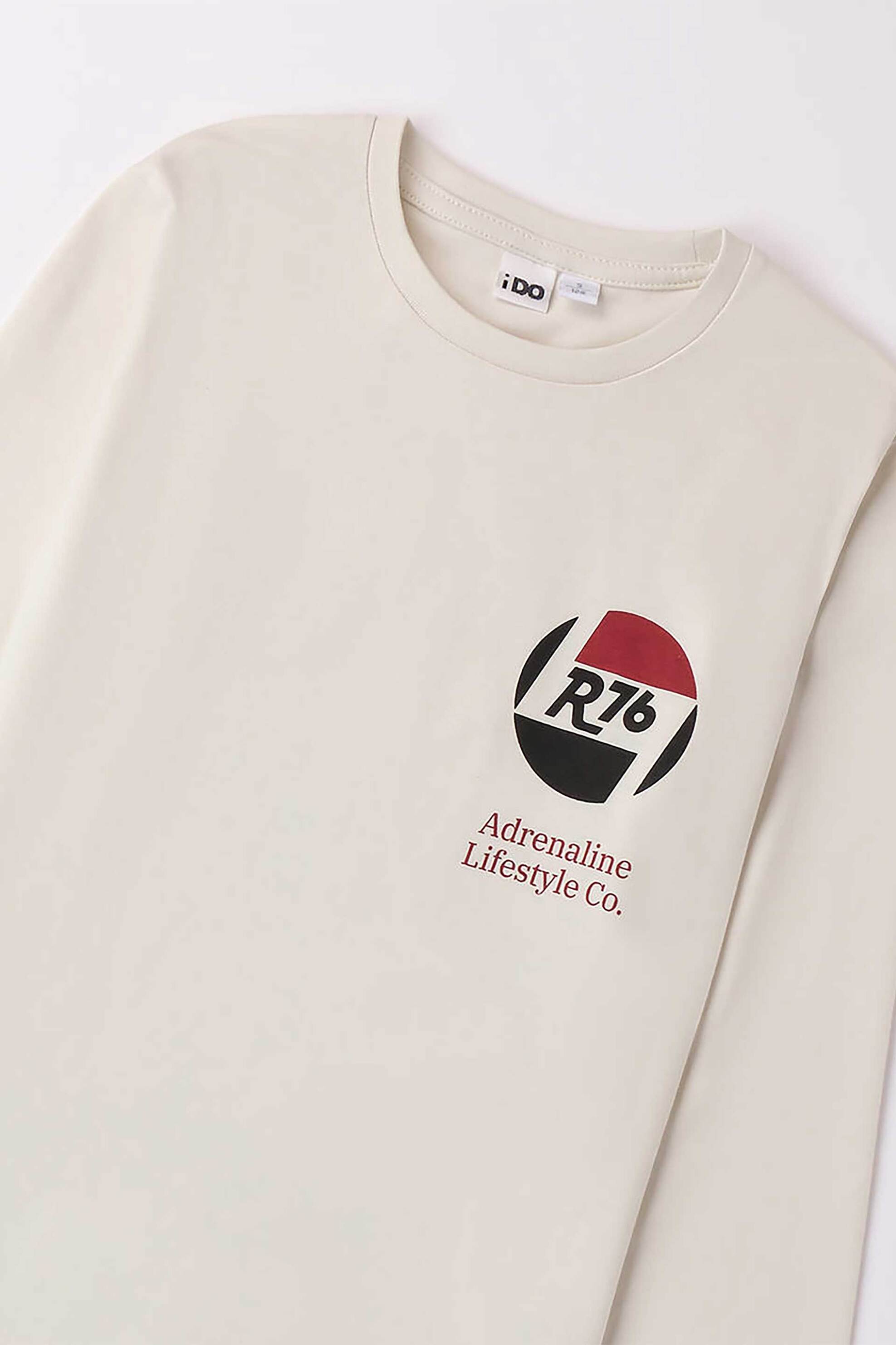 iDO παιδική μακρυμάνικη μπλούζα με letter print - 4.A756/00 Εκρού φωτογραφία