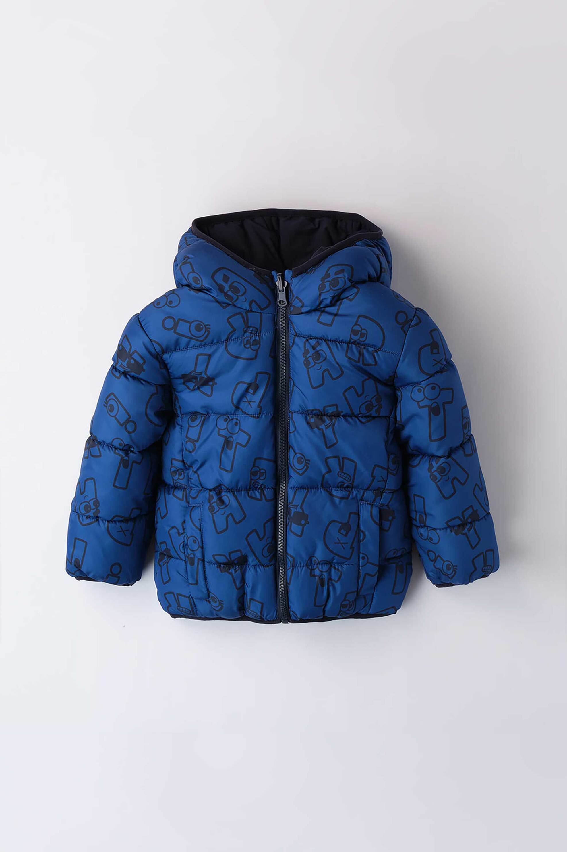 iDO παιδικό μπουφάν καπιτονέ με δύο όψεις - 4.A441/00 Μπλε