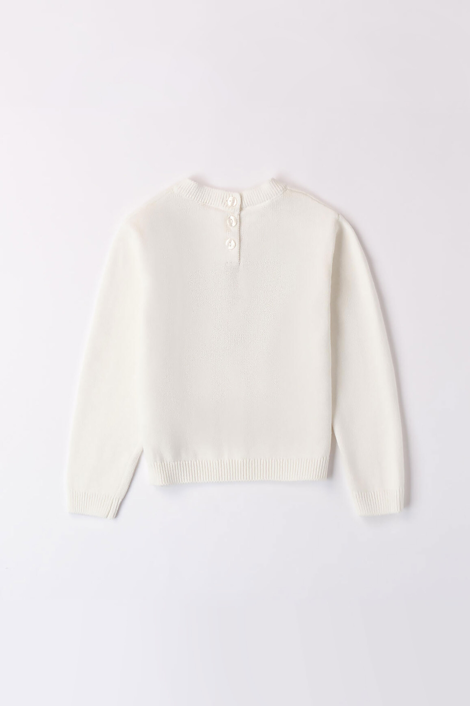 iDO παιδική πλεκτή μπλούζα με σκυλάκι - 4.A557/00 Λευκό φωτογραφία