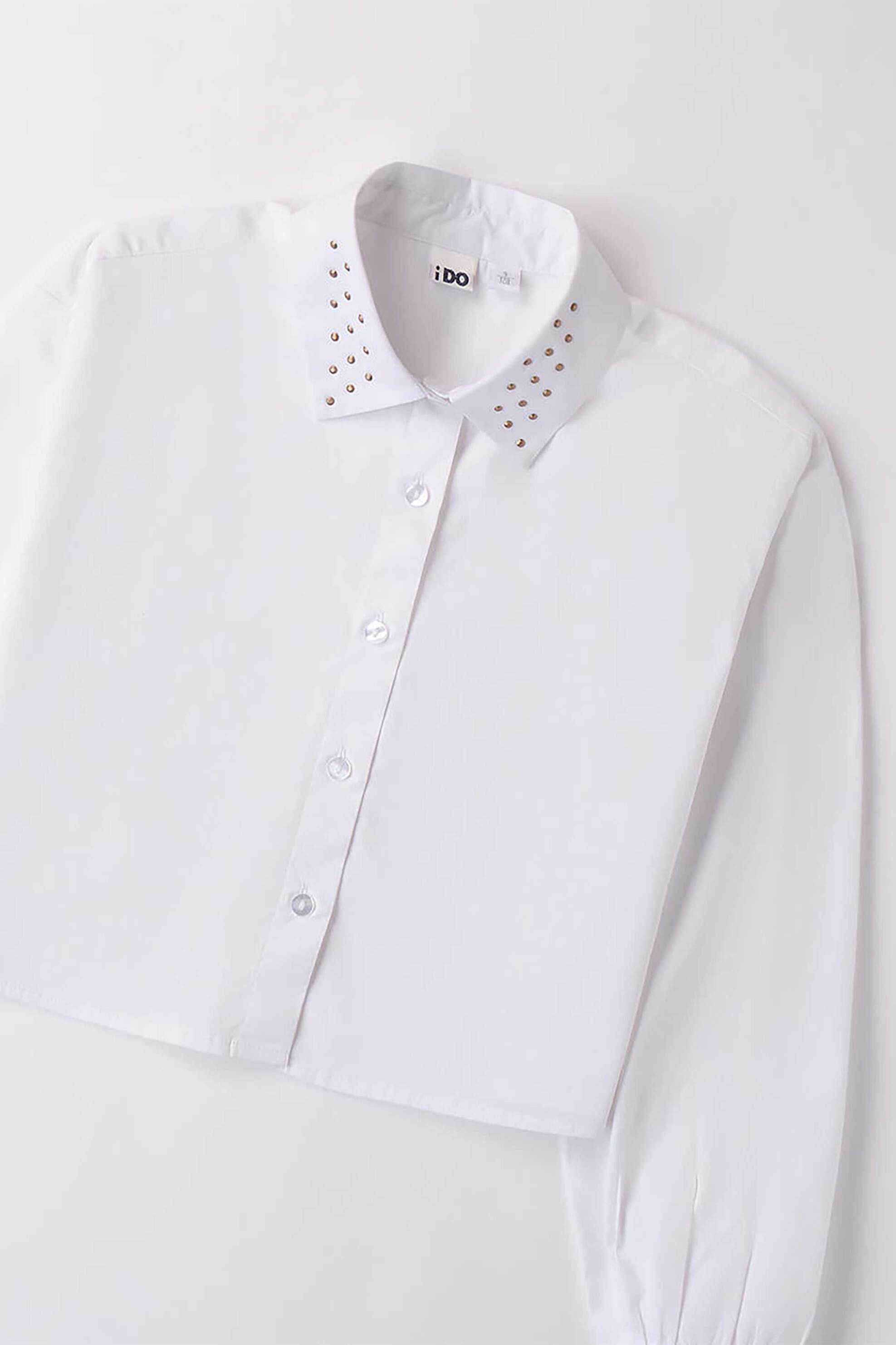 iDO παιδικό πουκάμισο με τρούκς στο γιακά - 4.A842/00 Λευκό φωτογραφία