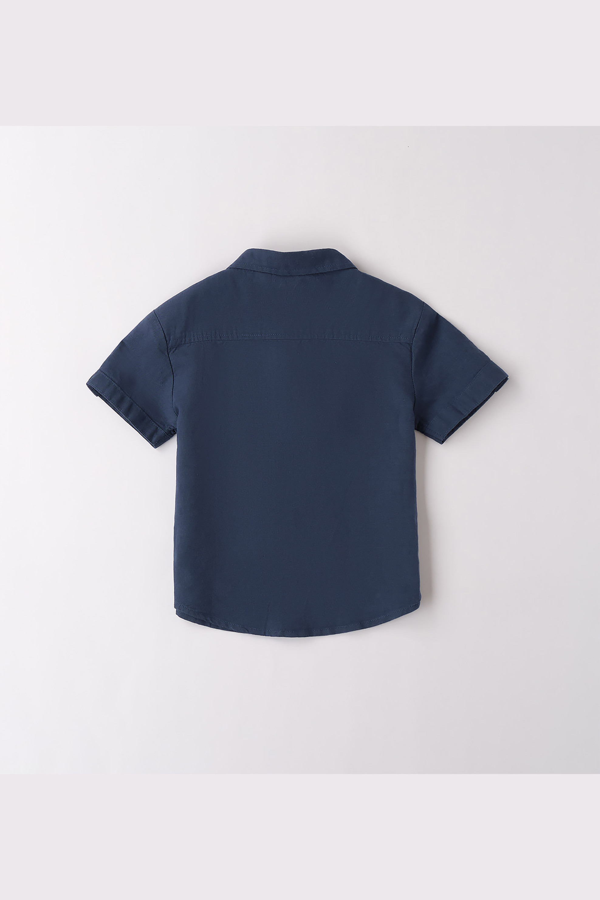 iDO παιδικό πουκάμισο μονόχρωμο Oversized Fit - 4.B290/00 Μπλε Σκούρο φωτογραφία