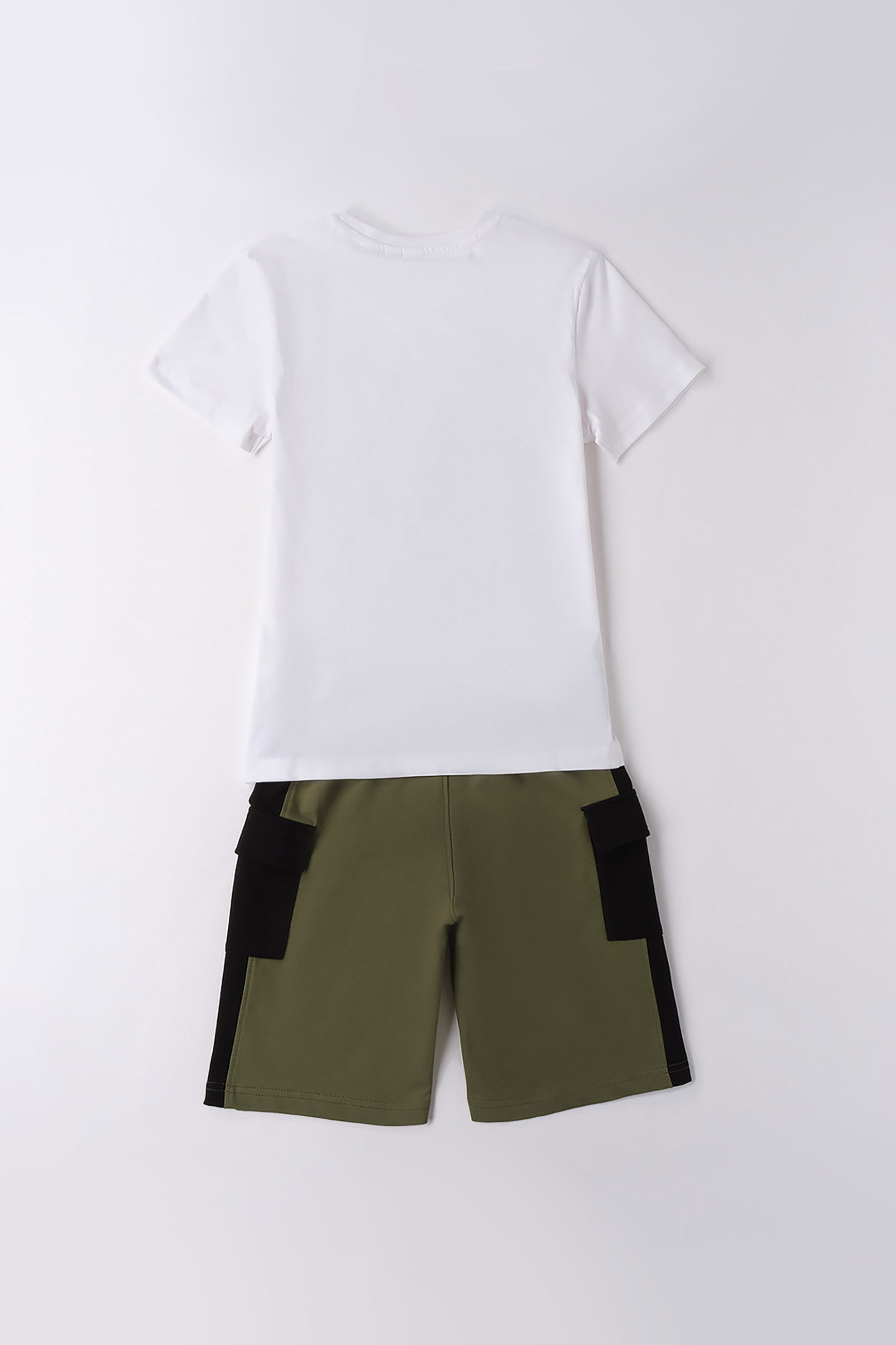 iDo παιδικό σετ με T-shirt με print και βερμούδα cargo - 4.B800/00 Λευκό φωτογραφία