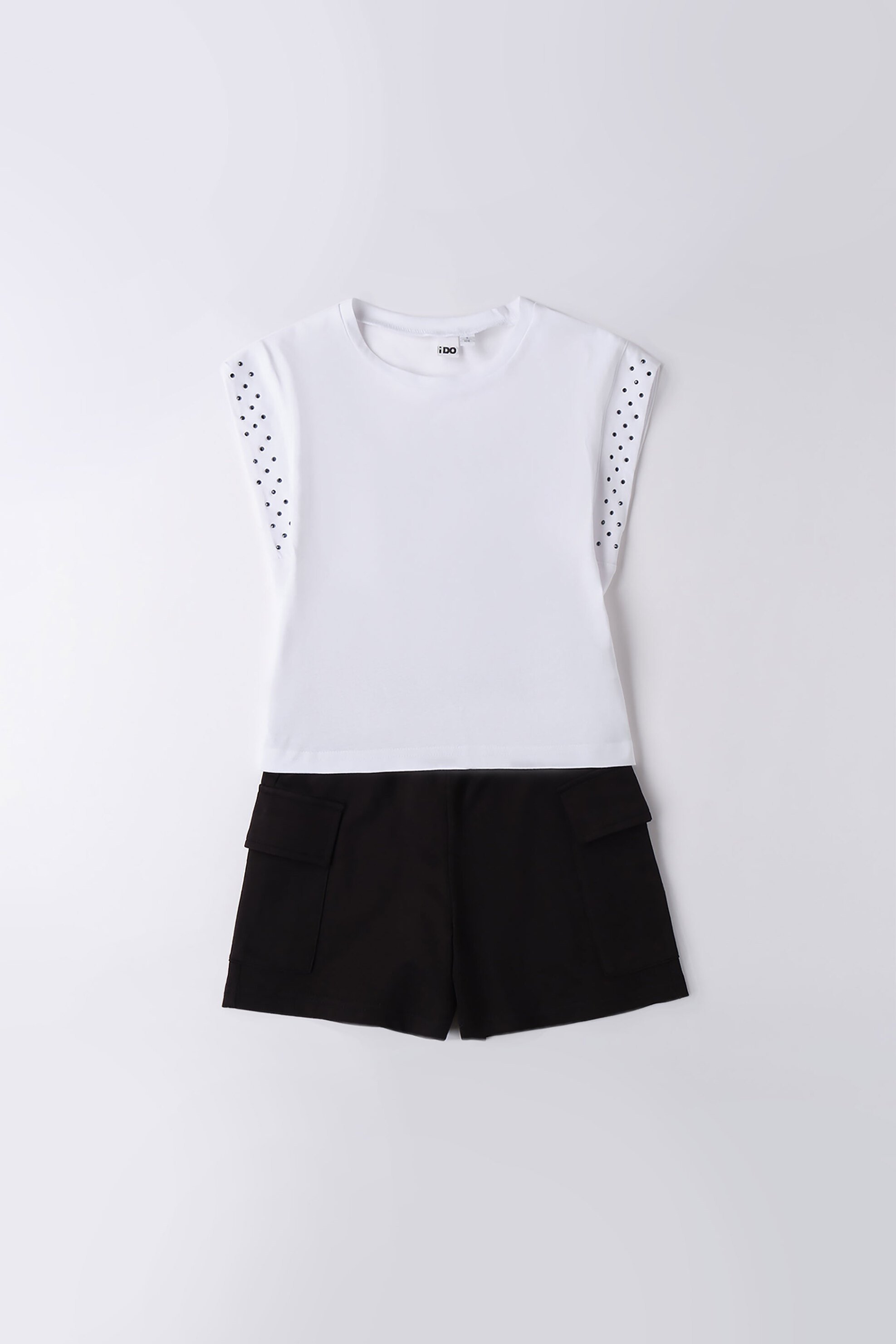 IDO iDo παιδικό σετ με T-shirt και σορτς cargo - 4.B873/00 Λευκό