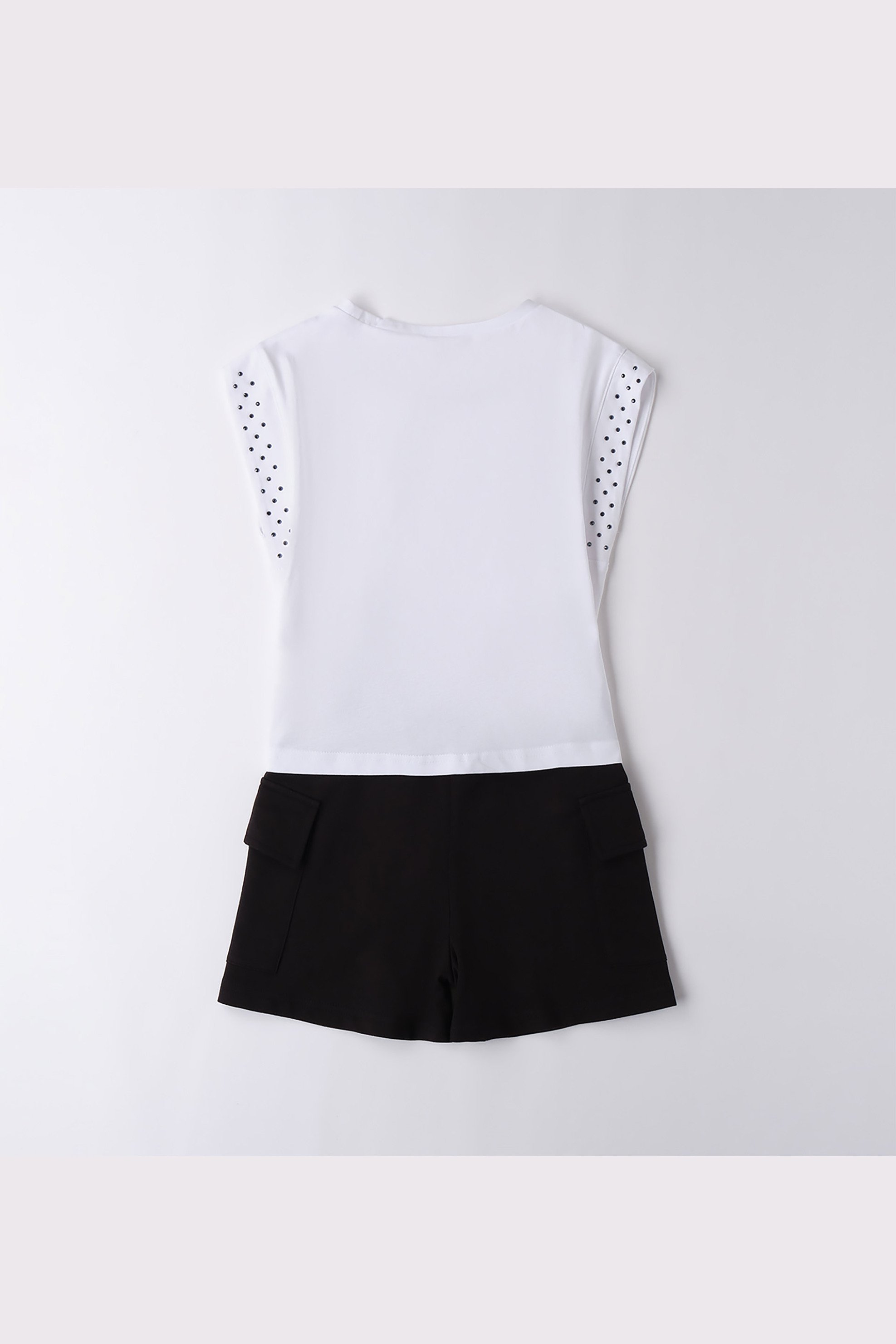 iDo παιδικό σετ με T-shirt και σορτς cargo - 4.B873/00 Λευκό φωτογραφία