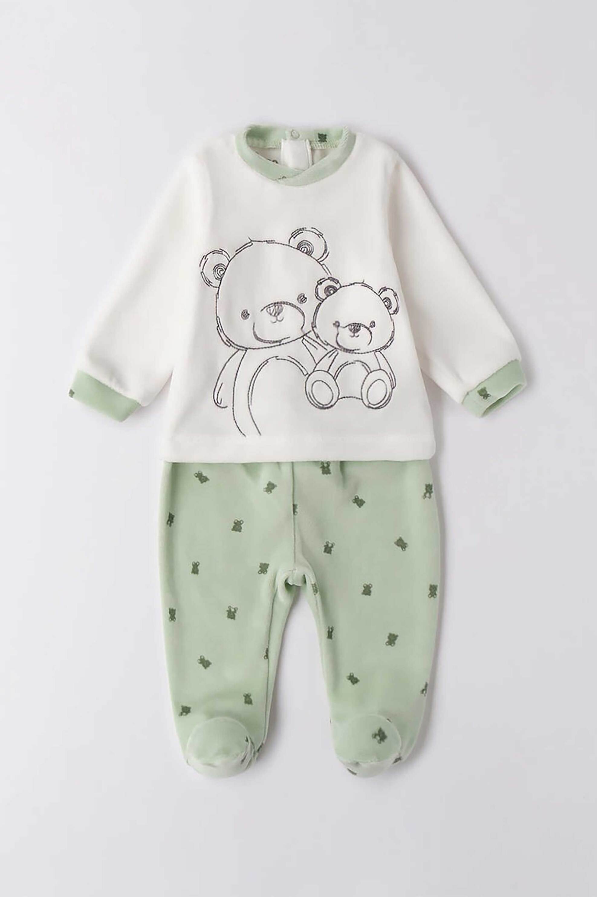 IDO iDO βρεφικό σετ ρούχων με bear print - 4.F003/00 Λευκό
