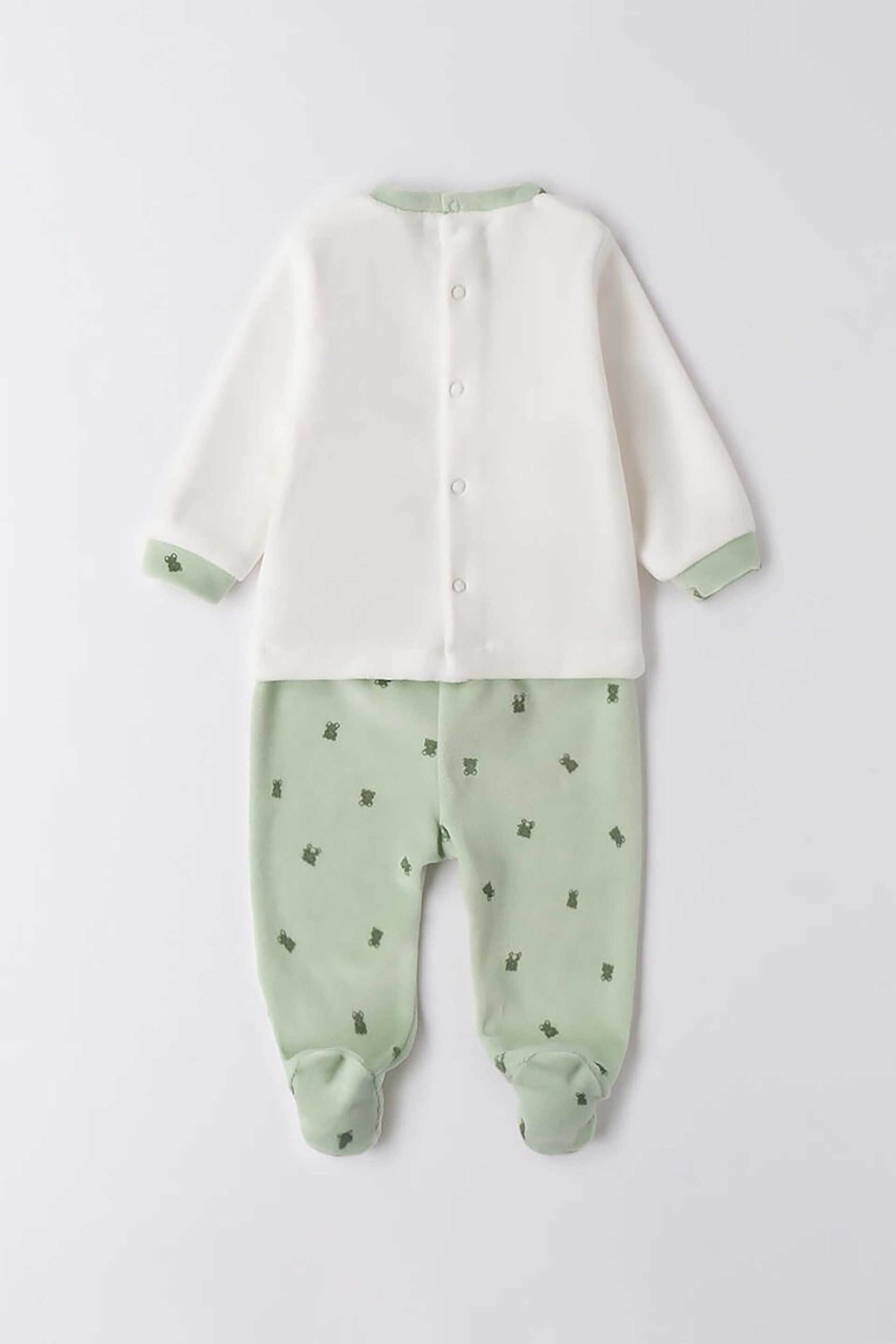 iDO βρεφικό σετ ρούχων με bear print - 4.F003/00 Λευκό φωτογραφία