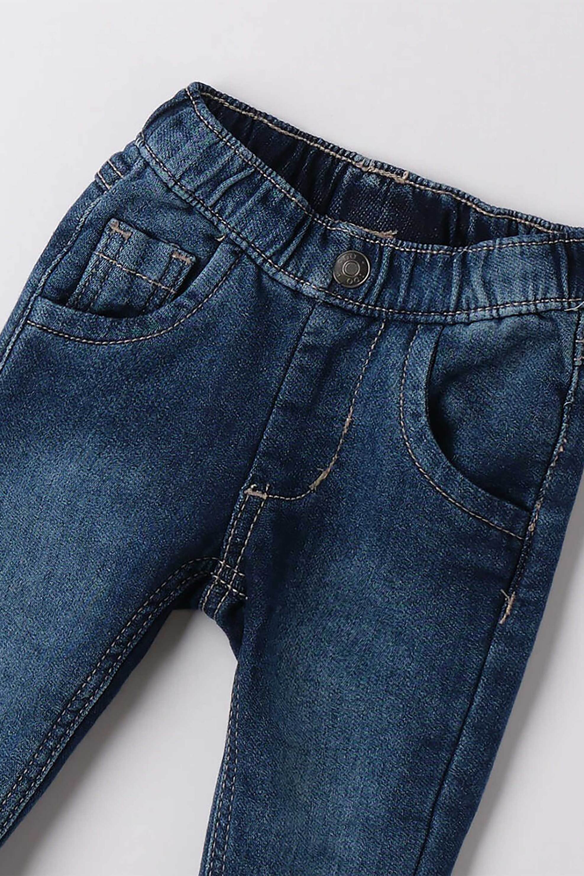 iDO βρεφικό τζιν παντελόνι με ελαστική μέση - 4.F071/00 Μπλε Ανοιχτό φωτογραφία