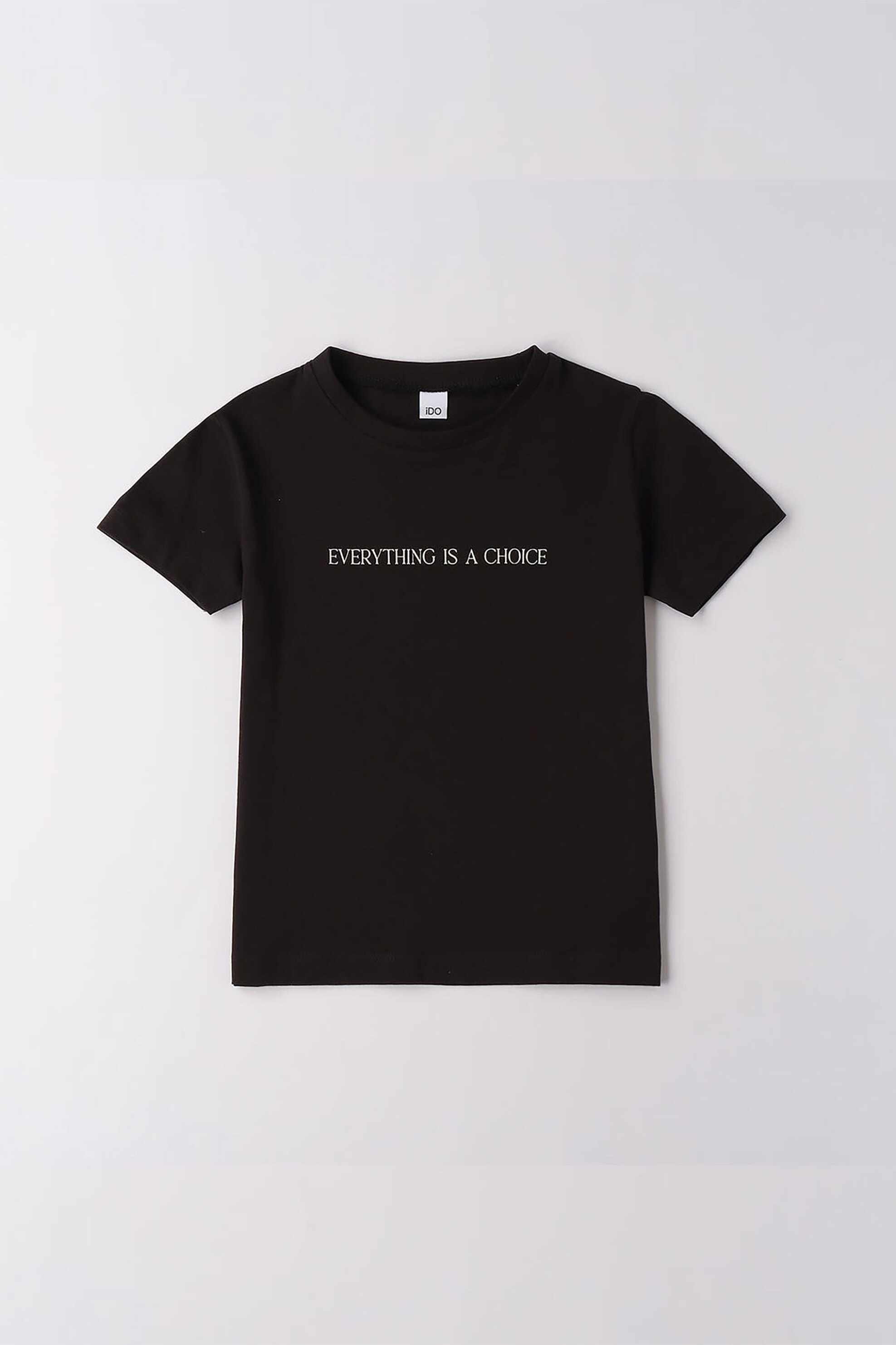 iDO παιδικό σετ με φούτερ, T-shirt και παντελόνι φόρμας cargo - 4.F561/00 Μαύρο φωτογραφία