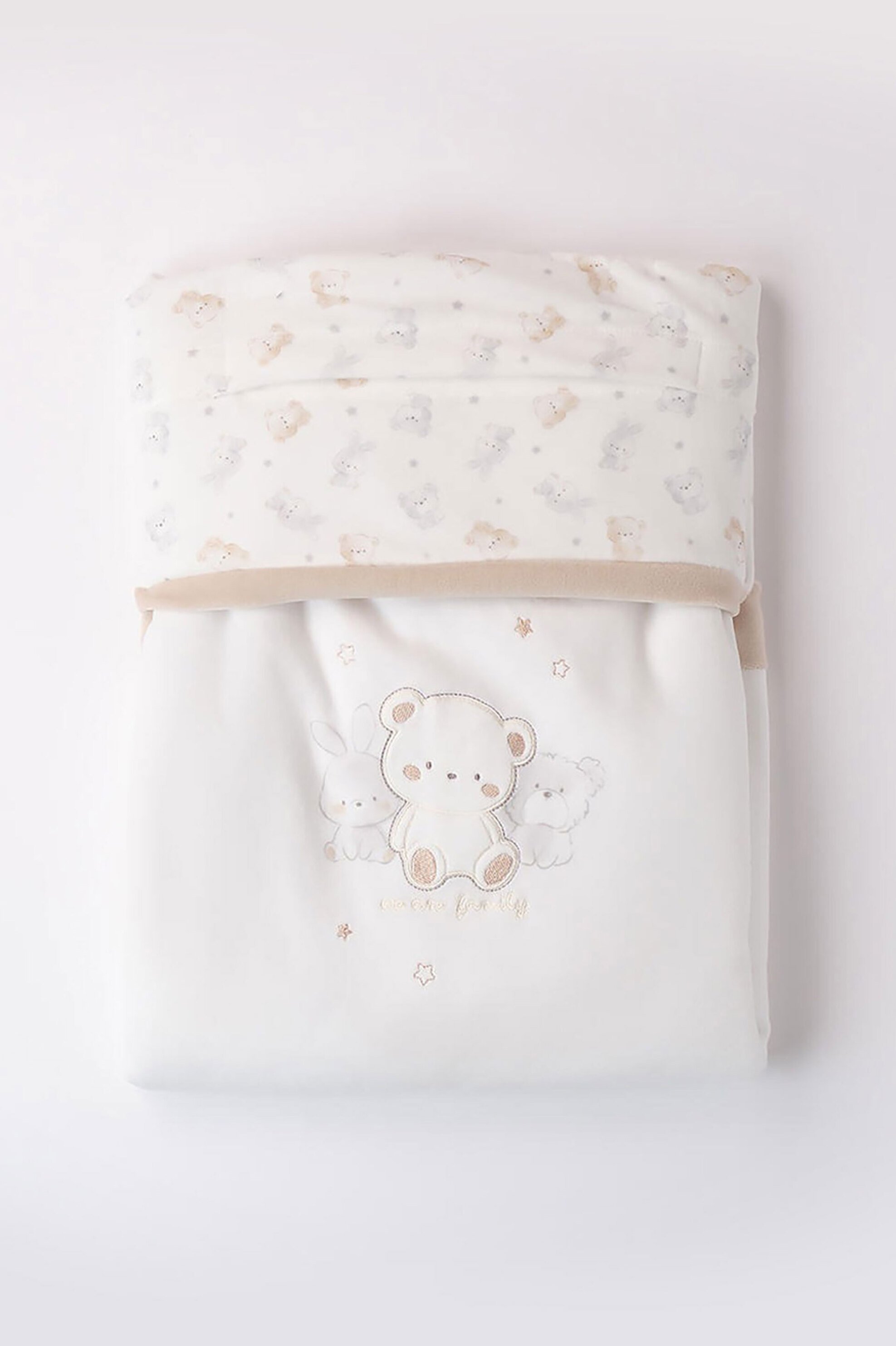 iDO βρεφική κουβέρτα με ζωάκια - 4.F924/00 Λευκό