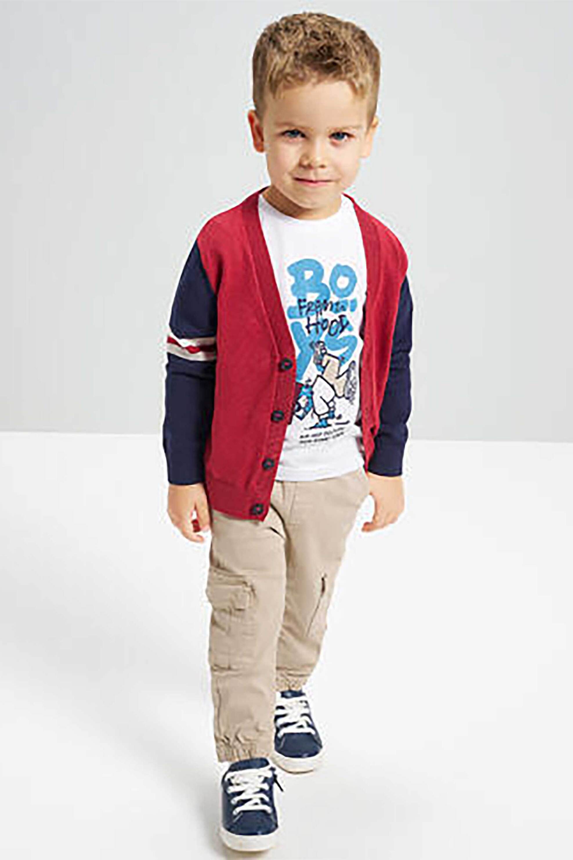 iDO παιδικό βαμβακερό παντελόνι cargo - 4.F673/00 Μπεζ