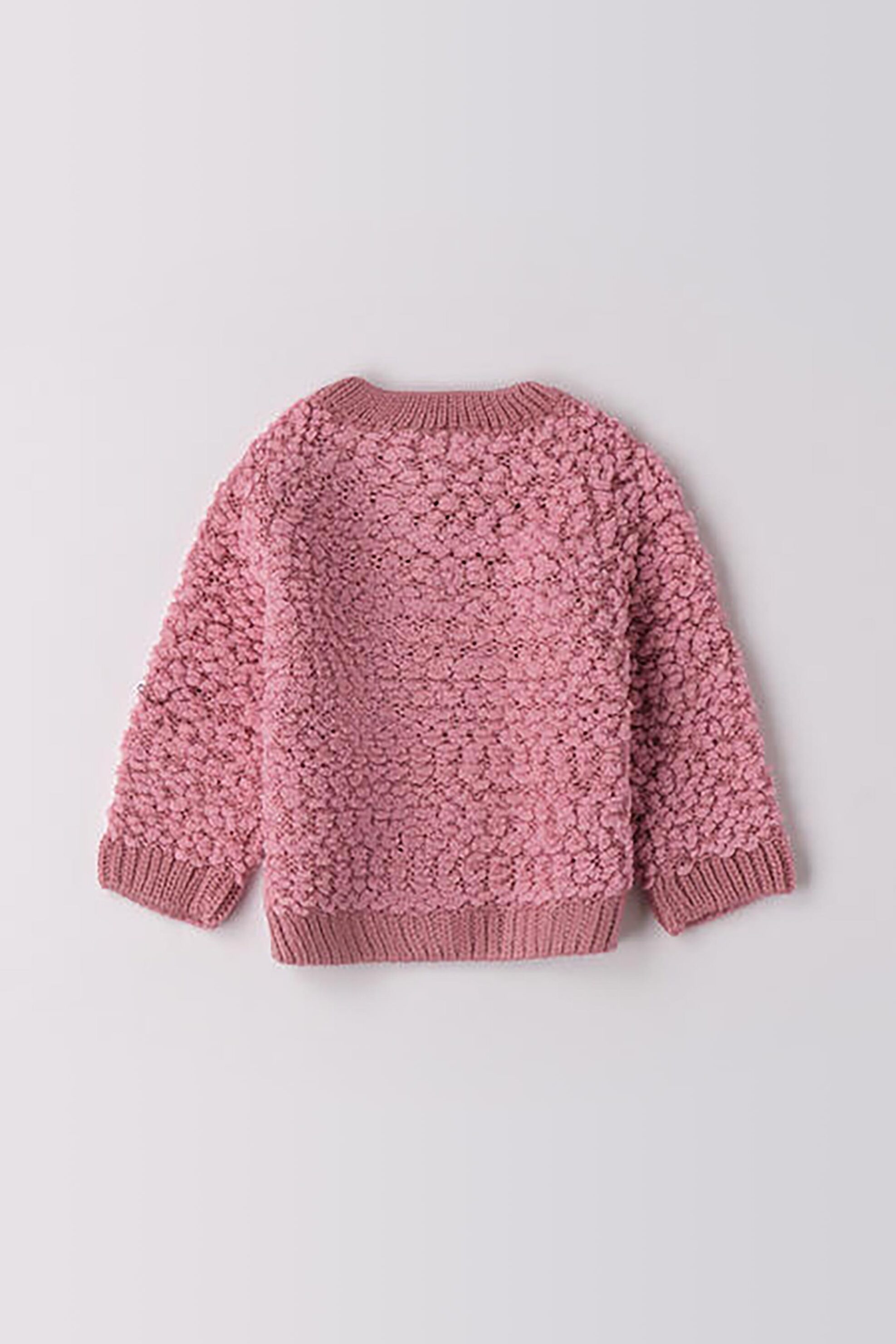 iDO βρεφική ζακέτα με μπουκλέ υφή - 4.F129/00 Ροζ φωτογραφία