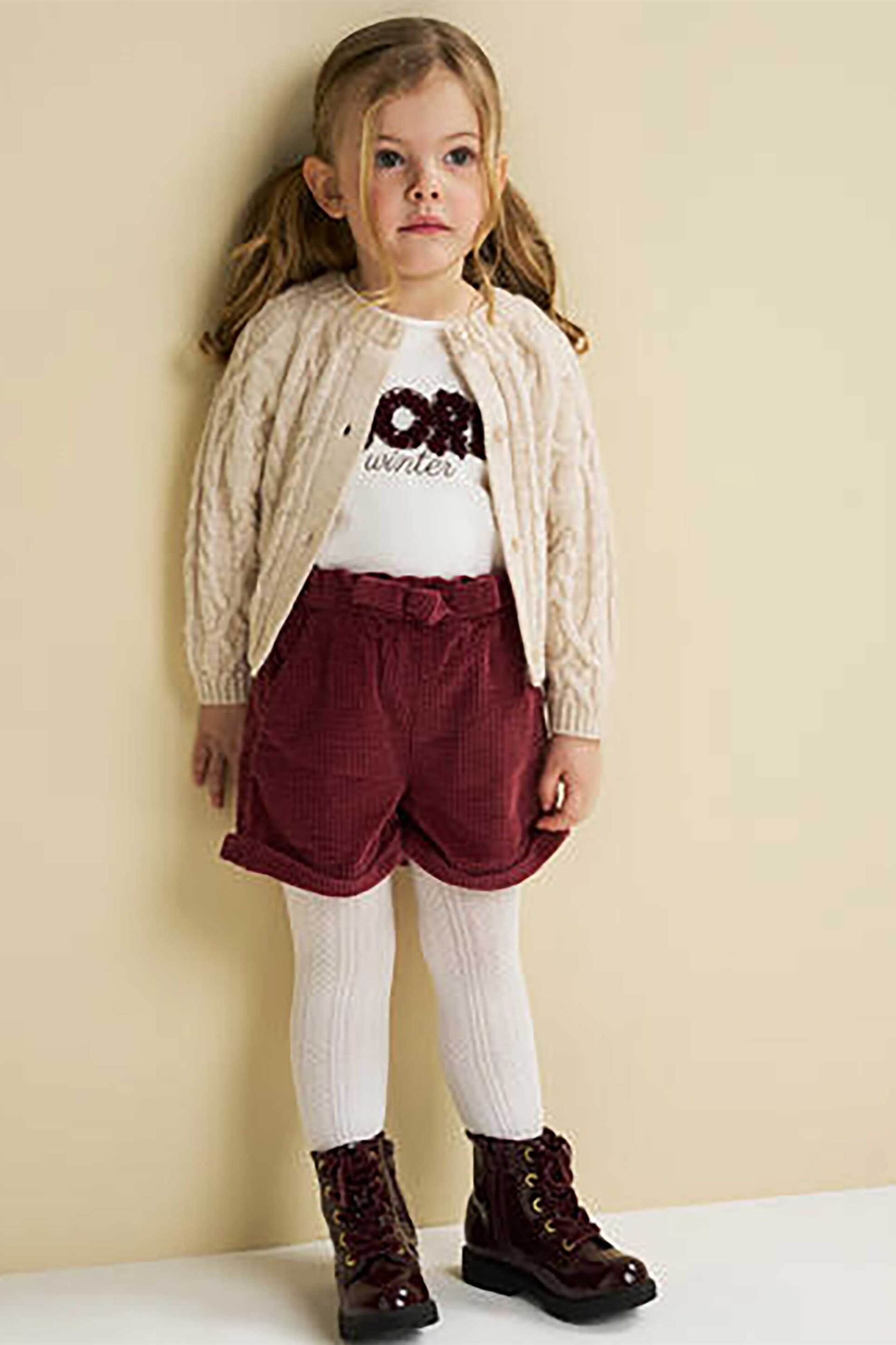 iDo παιδικό σορτς με φιόγκο στην μέση - 4.F740/00 Μπορντό