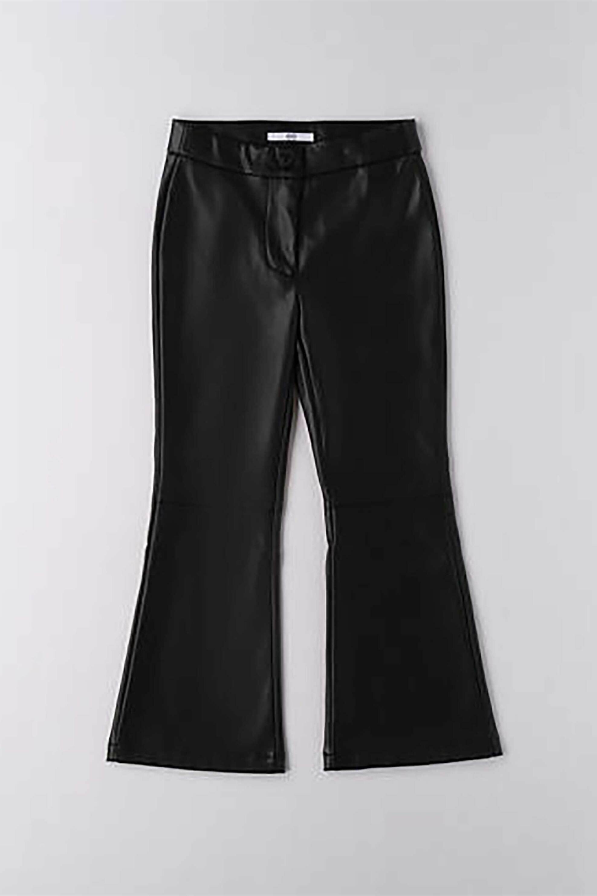 iDO παιδικό παντελόνι καμπάνα από γυαλιστερό ύφασμα - 4.F874/00 Μαύρο