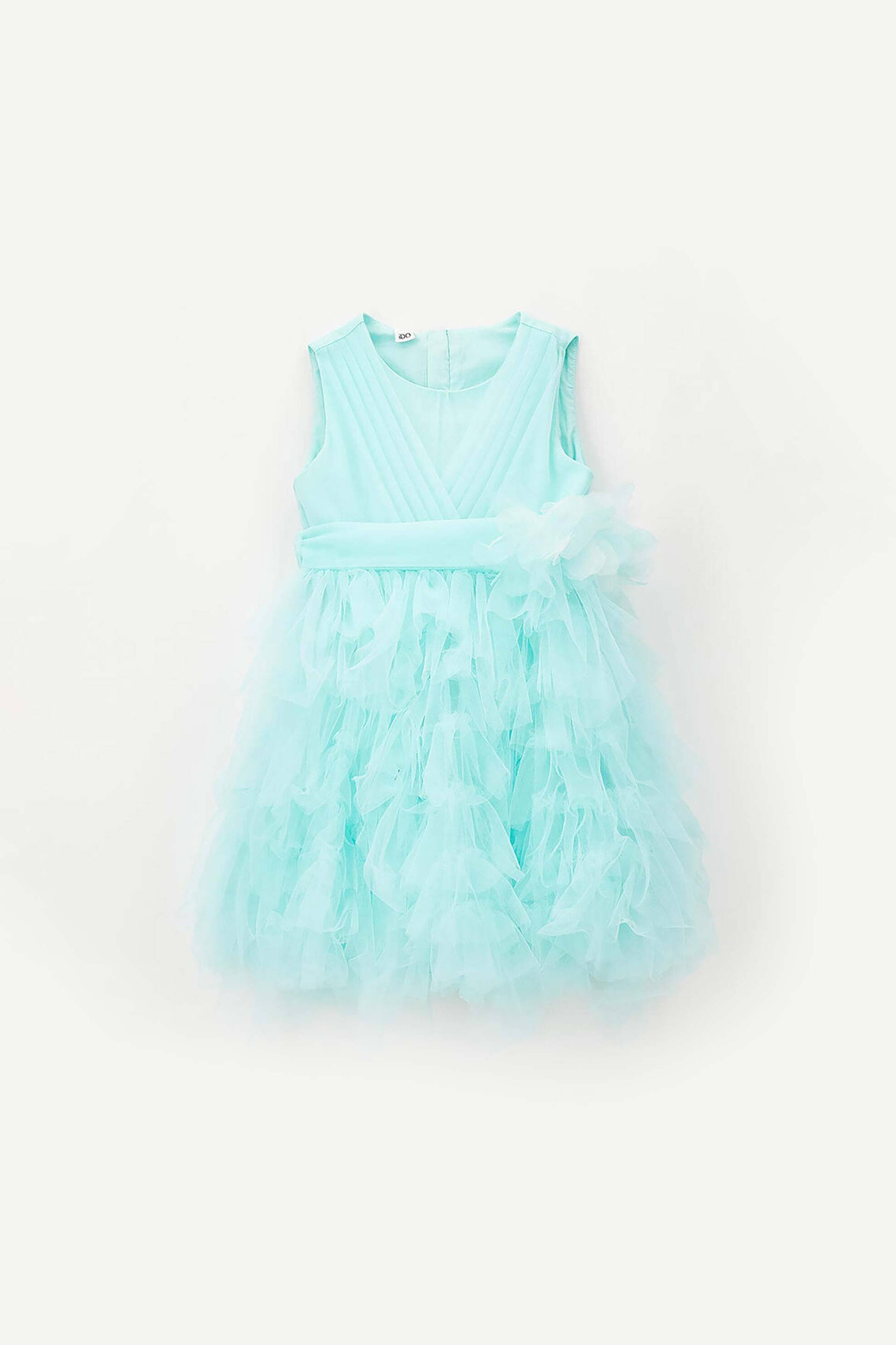 iDO παιδικό φόρεμα με τούλια - 4.G332/00 Γαλάζιο