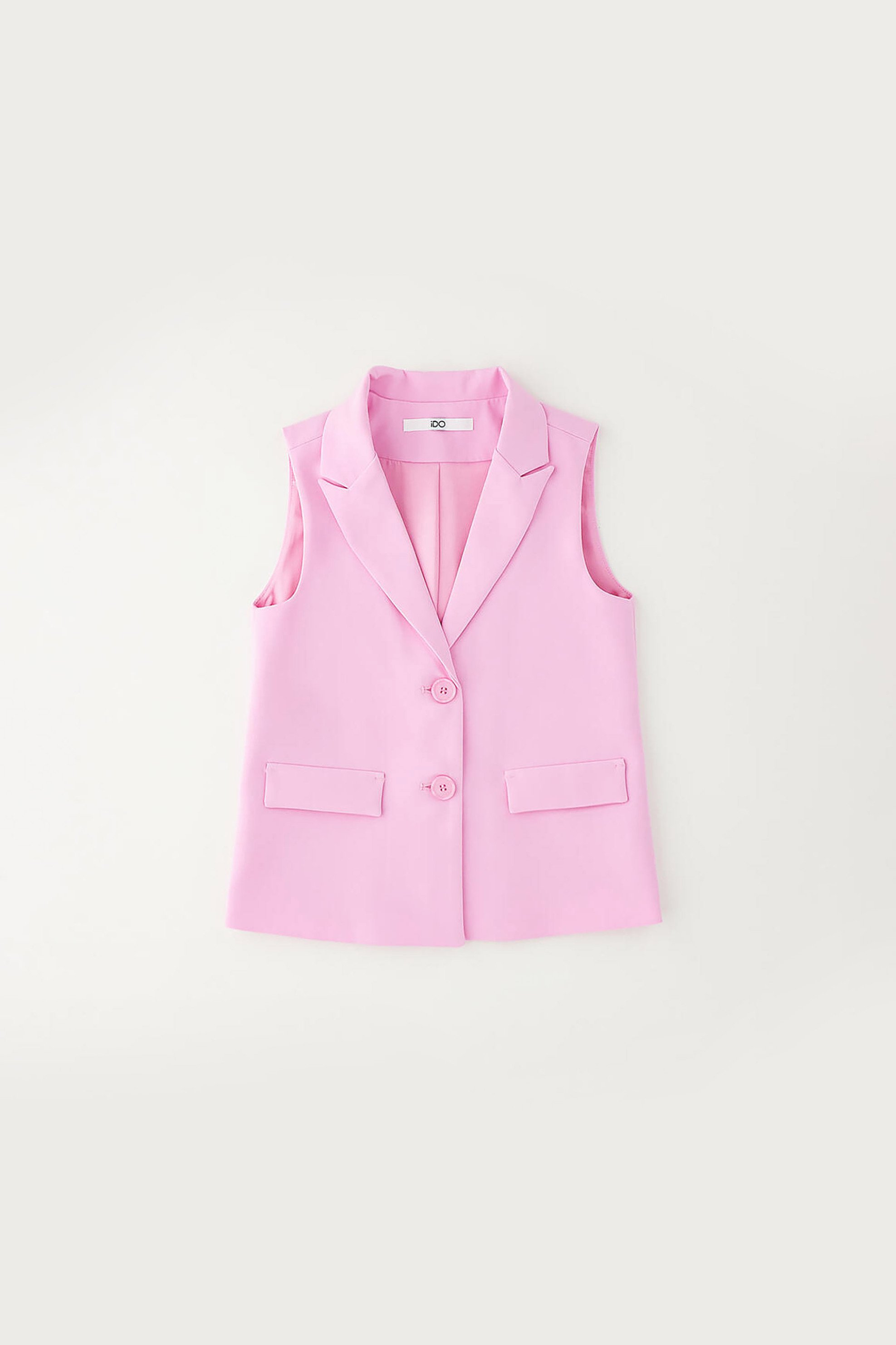 iDO παιδικό γιλέκο με κουμπιά - 4.G400/00 Ροζ
