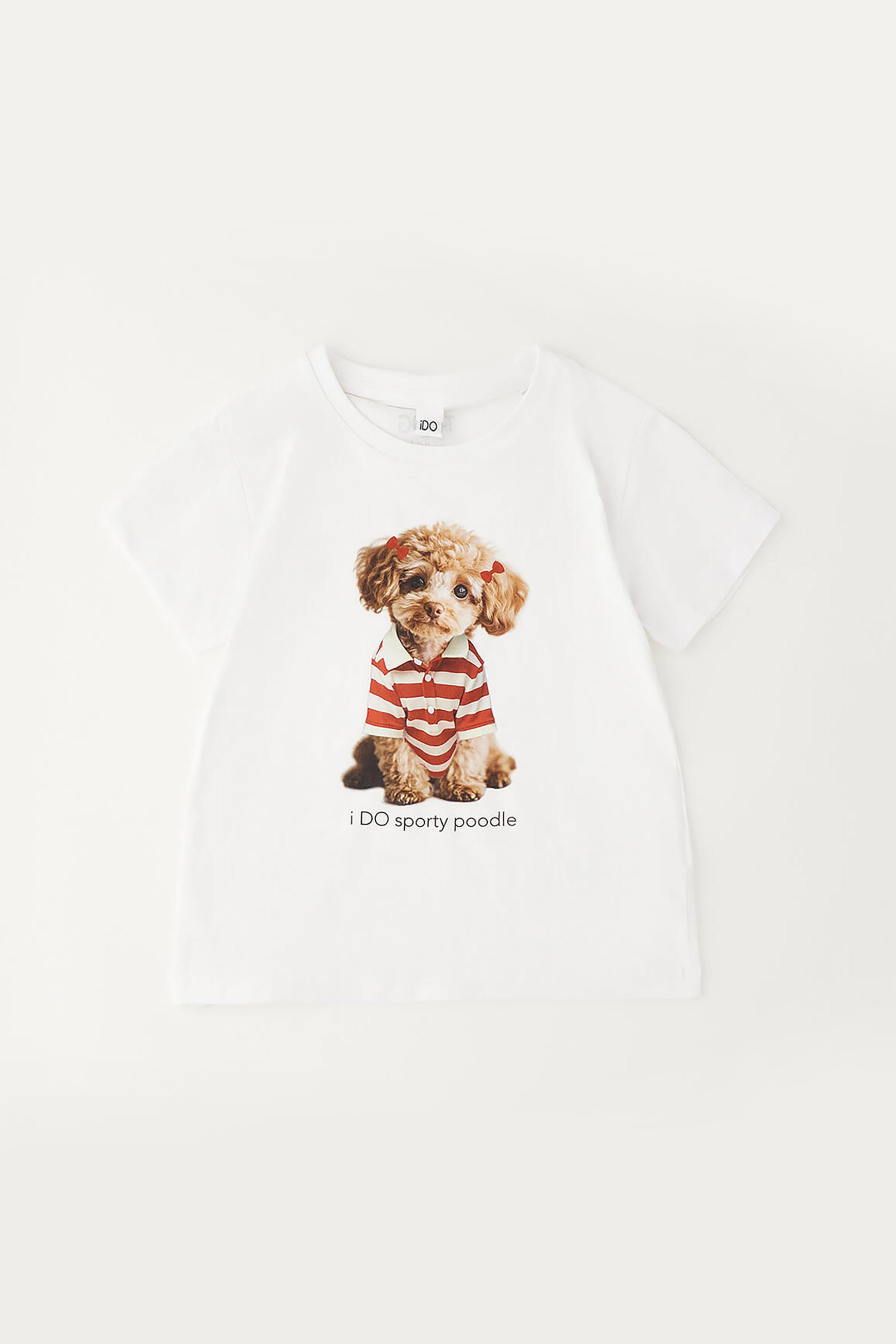 iDO παιδικό Τ-shirt με dog print - 4.G831/G0 Λευκό