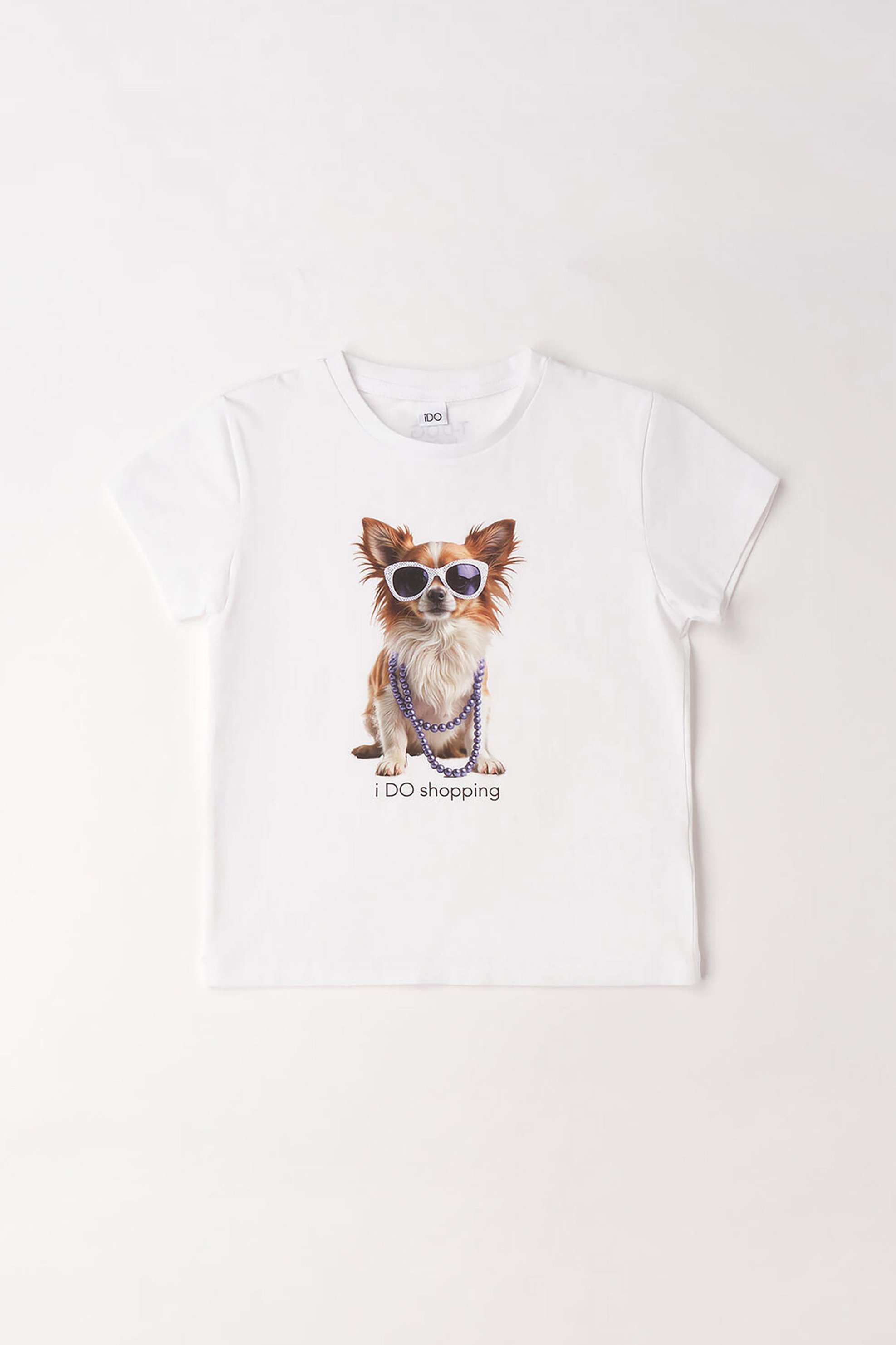 iDO παιδικό Τ-shirt με dog print - 4.G831/G1 Λευκό