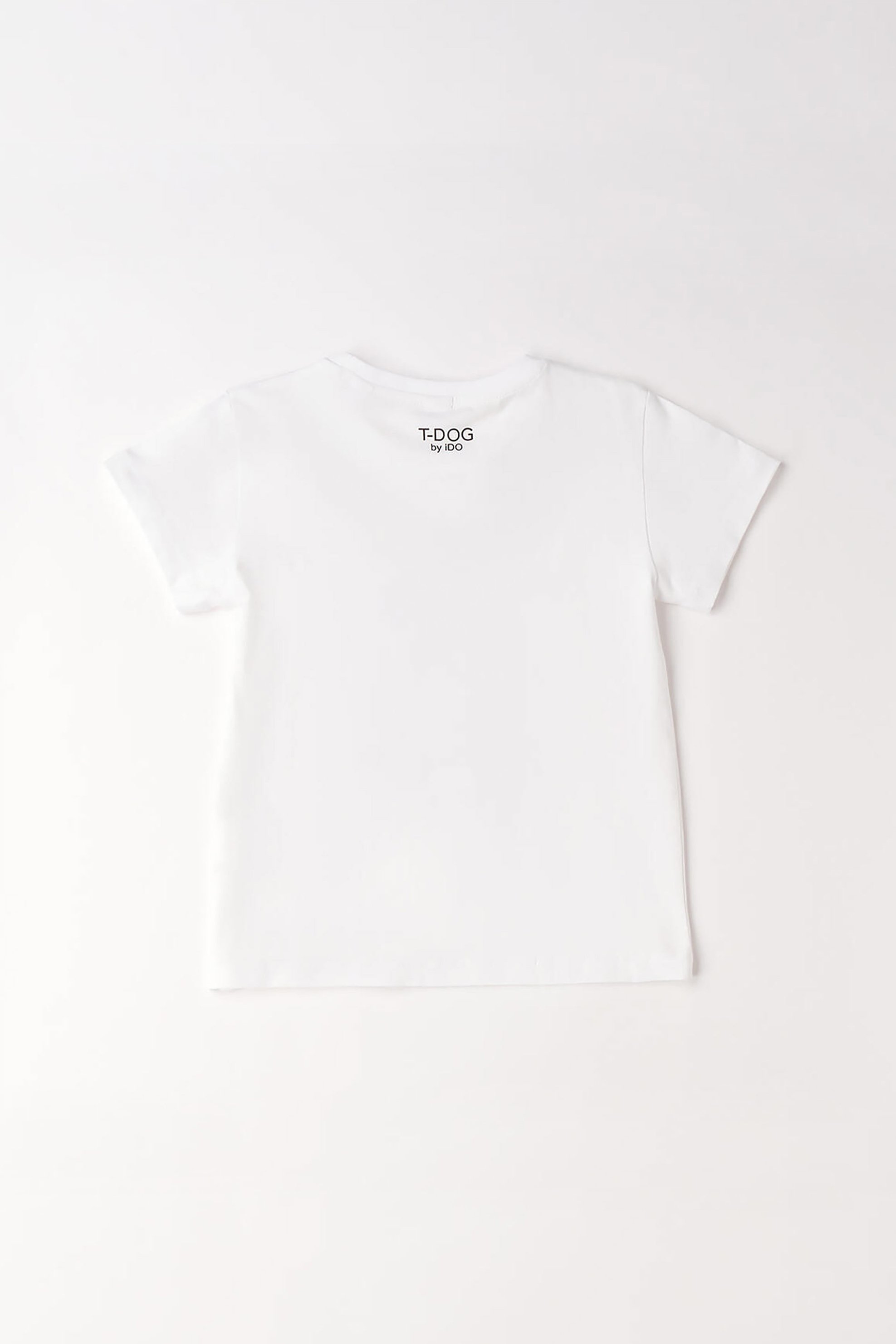 Ido Παιδικό T-Shirt με Dog Print - 4 G831 G2 Λευκό