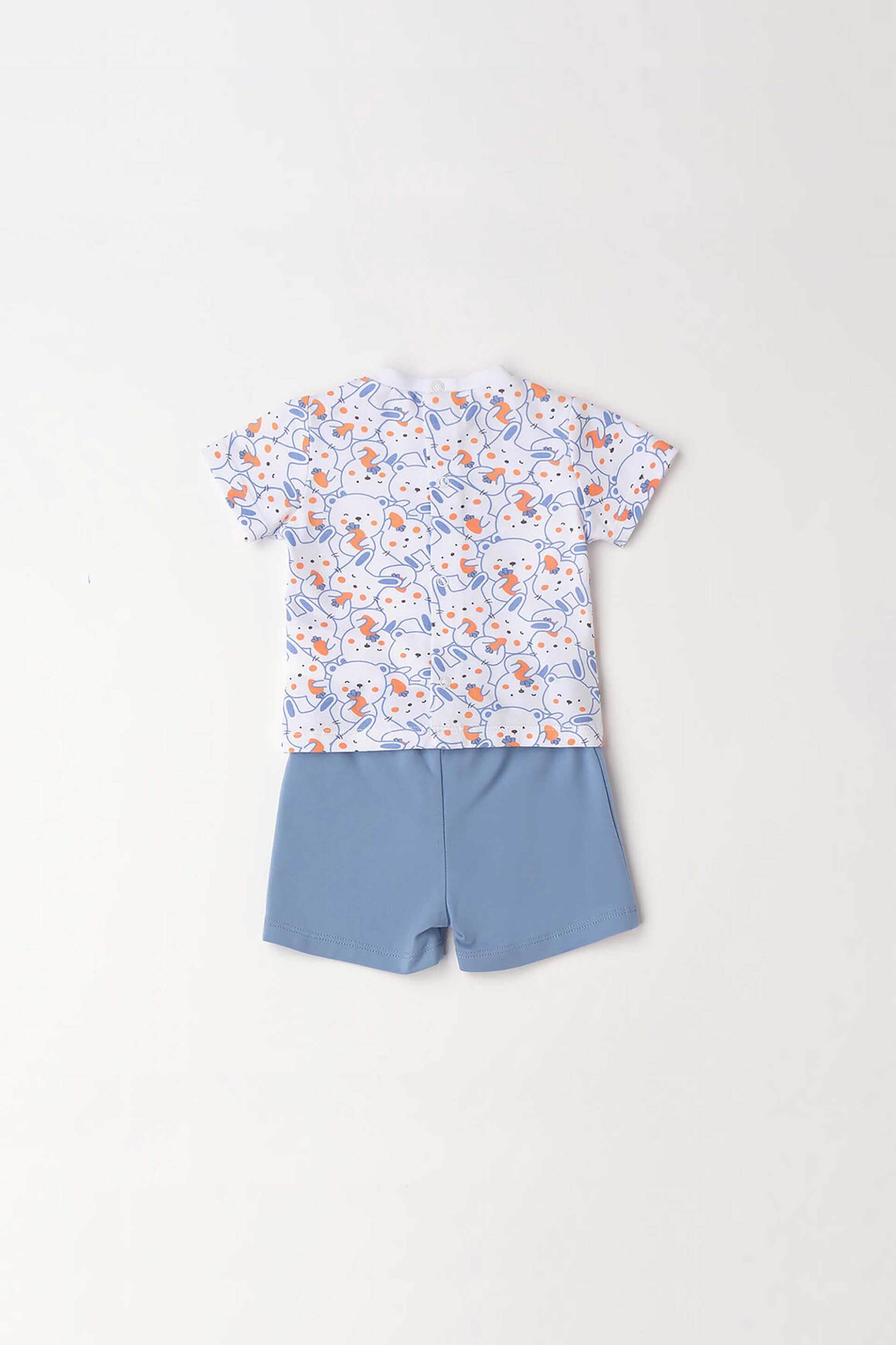 iDO βρεφικό σετ μπλούζα και σορτς με κουνελάκι - 4.G059/00 Λευκό φωτογραφία