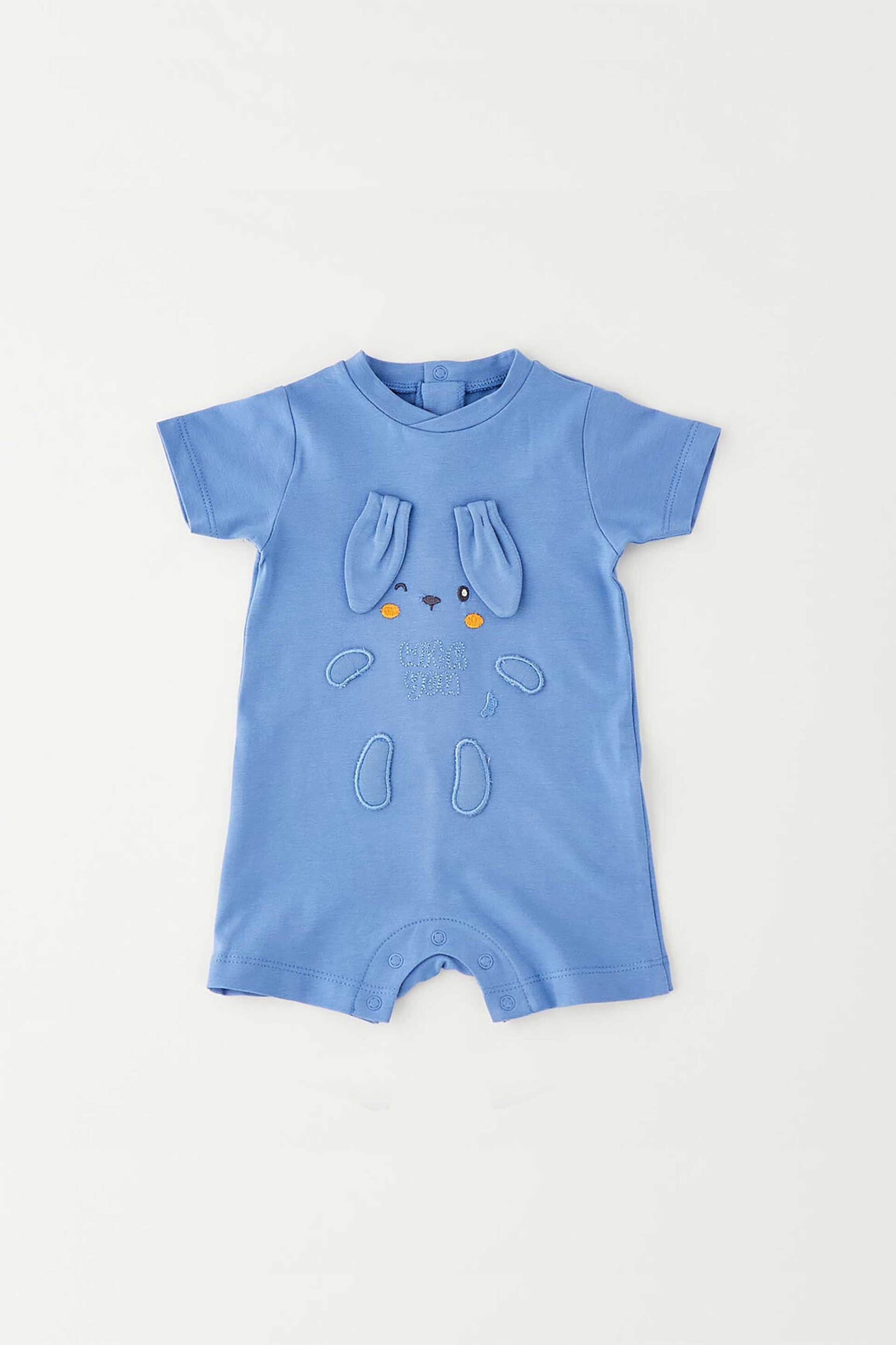 iDO βρεφικό φορμάκι με απλικέ λεπτομέρειες - 4.G064/00 Σκούρο Μπλε