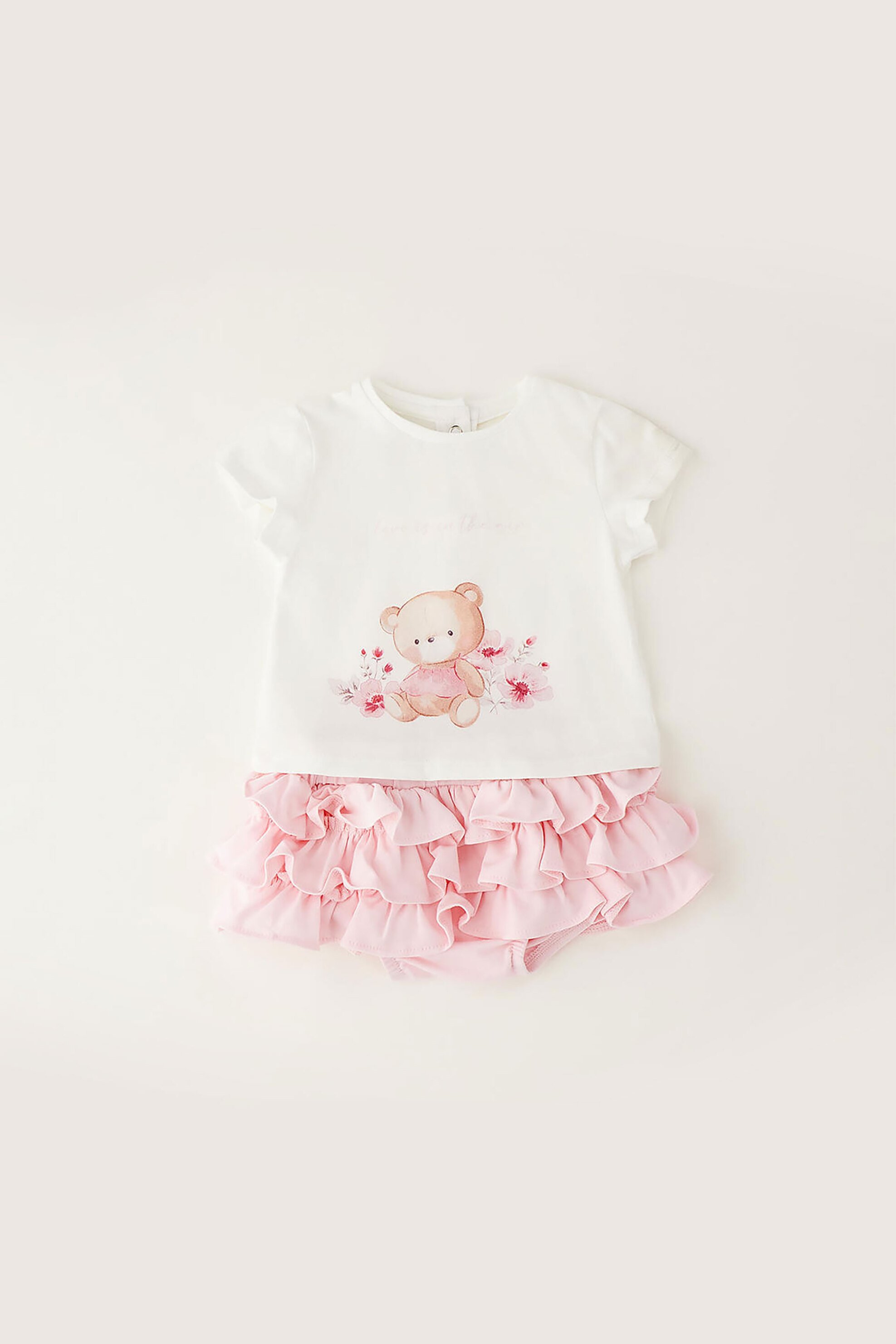 iDO βρεφικό σετ μπλούζα και φούστα με βολάν - 4.G206/00 Λευκό