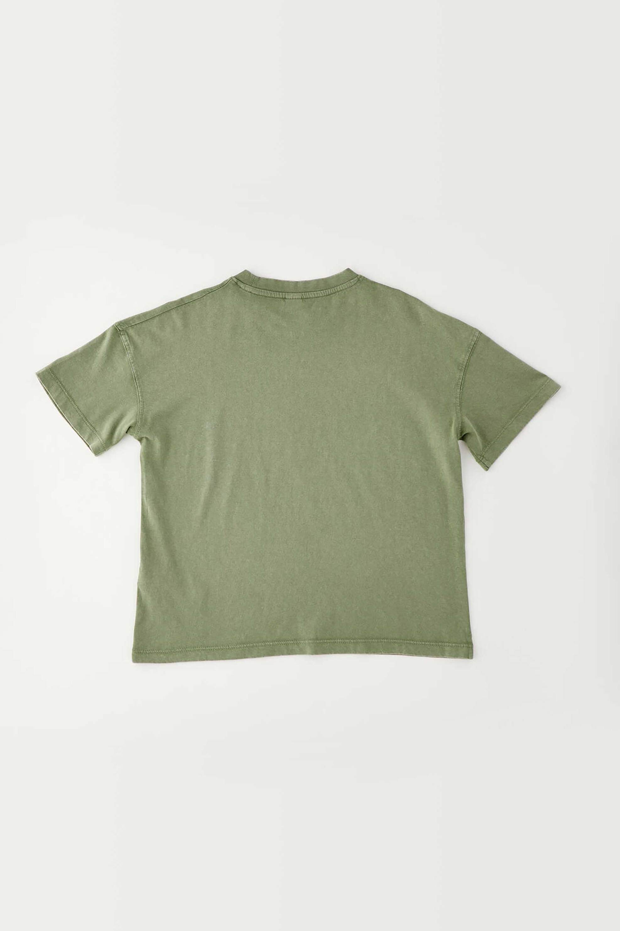 Ido Παιδικό T-Shirt Μονόχρωμο Oversized Fit - 4 G636 00 Χακί