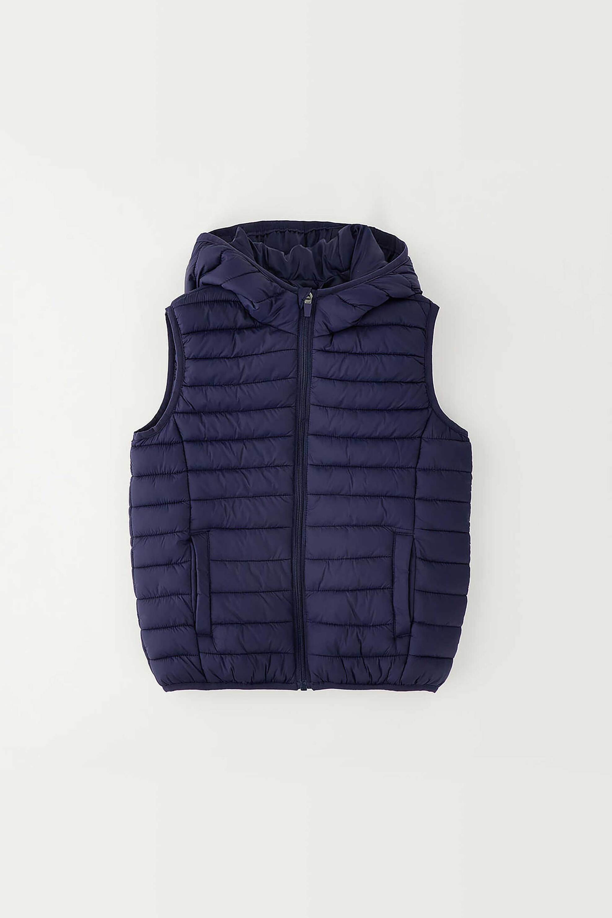 iDO παιδικό αμάνικο καπιτονέ μπουφάν με κουκούλα - 4.G821/00 Μπλε Σκούρο